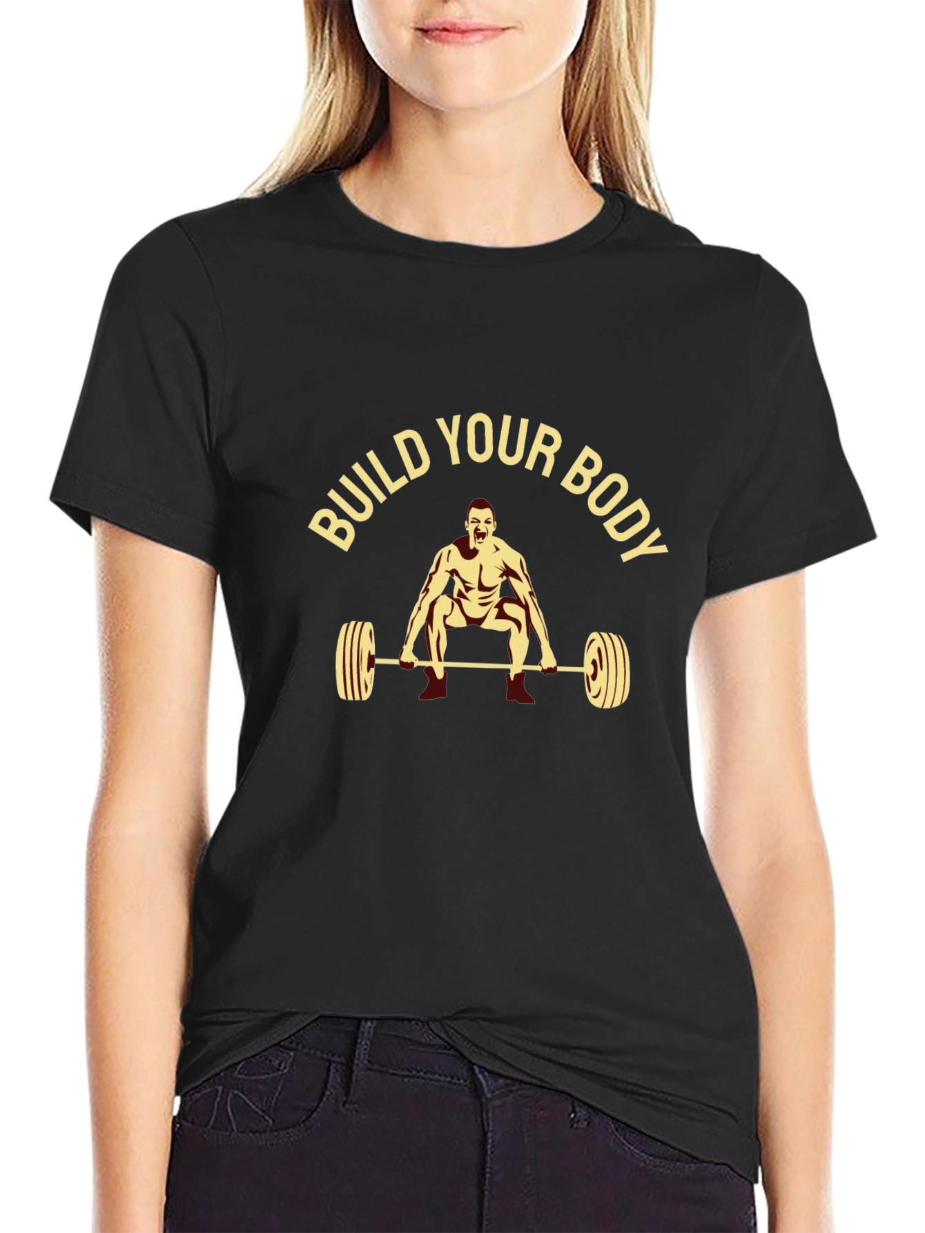 Build Your Body Graphic Tee - Black