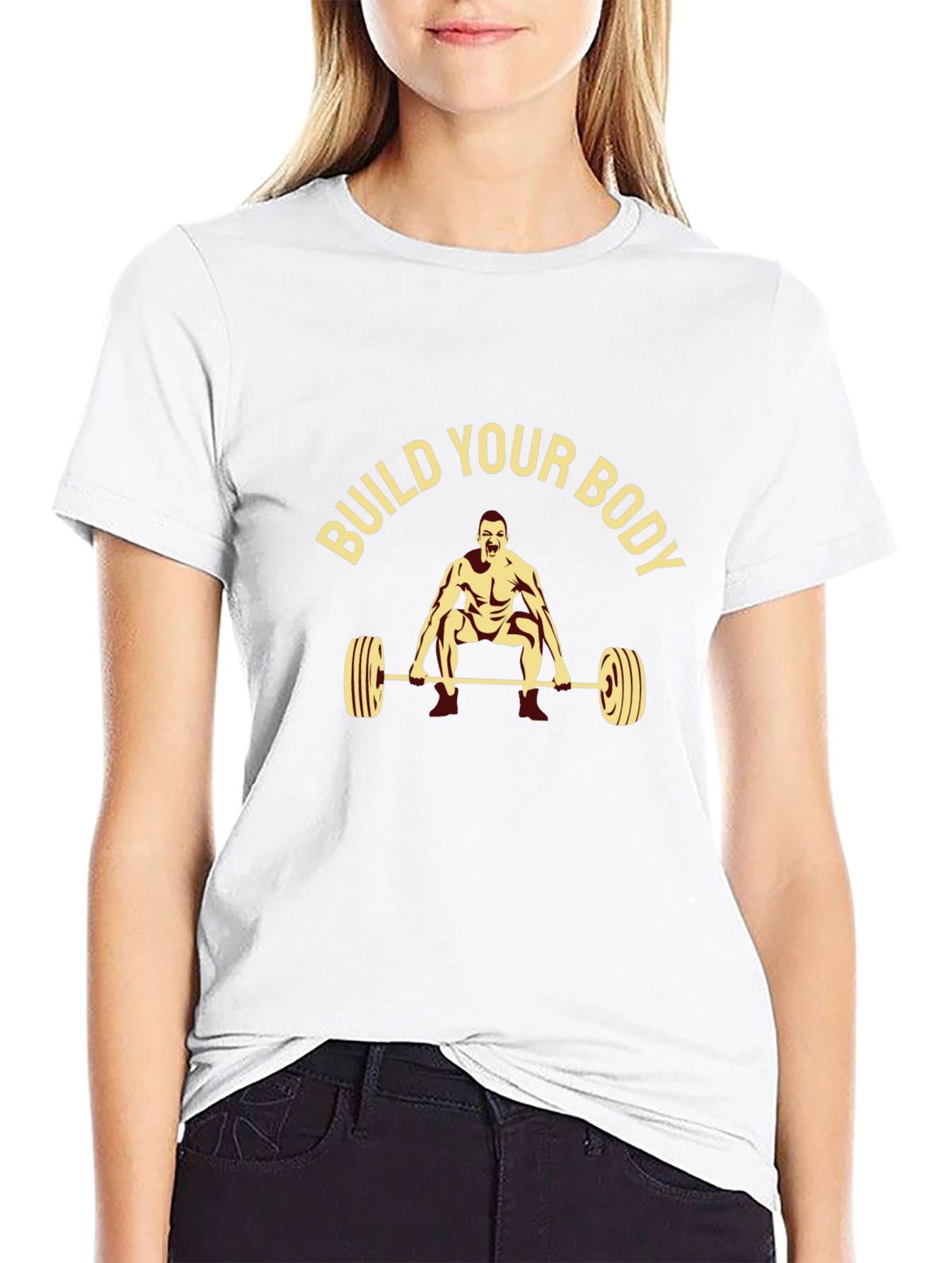 Build Your Body Graphic Tee - Black