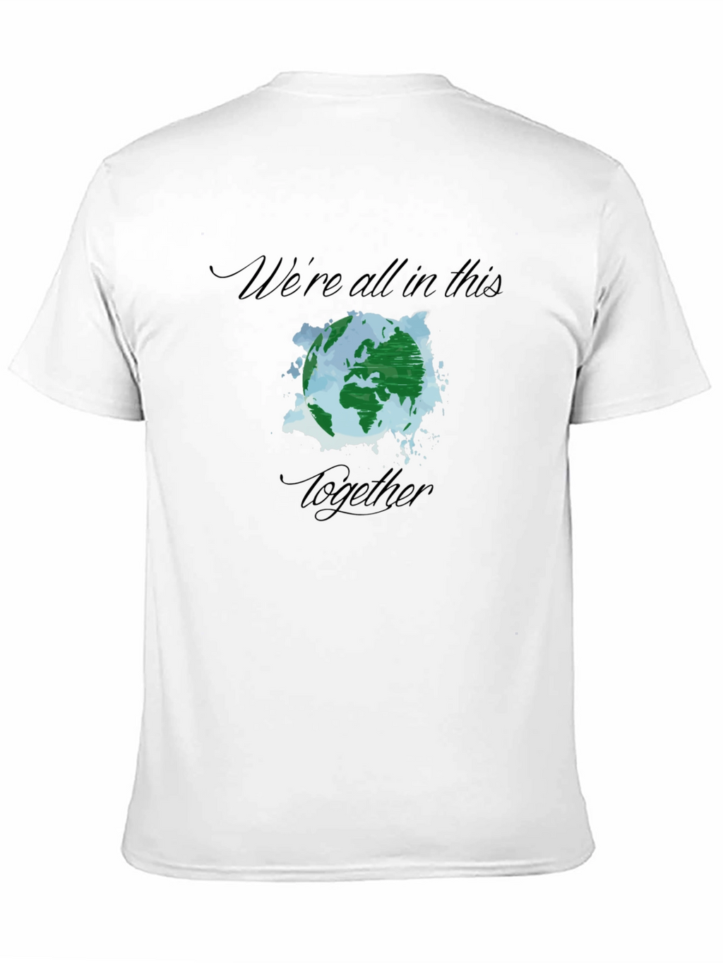 Earth Together T-Shirt -  Unisex Black Tee