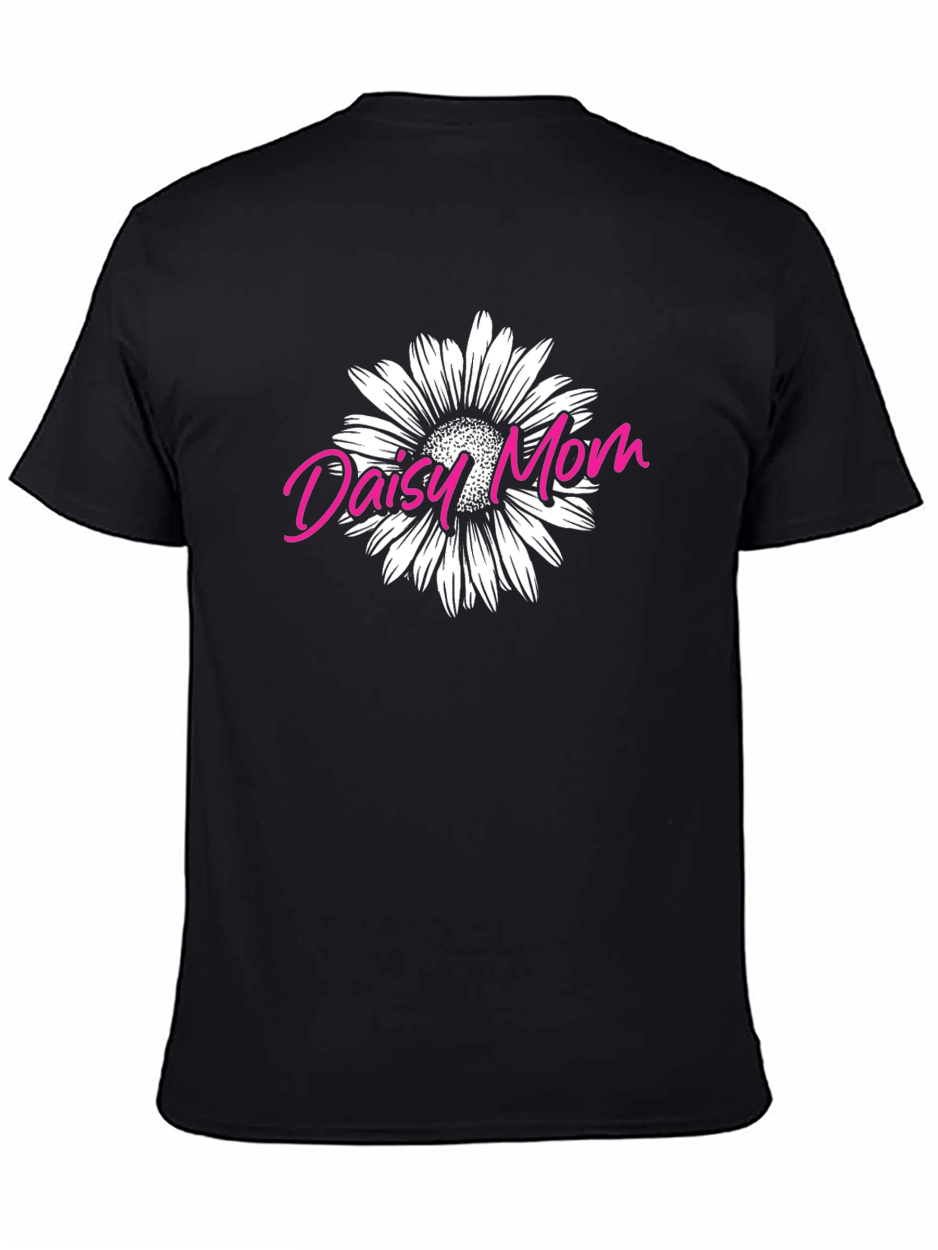 Daisy Mom Graphic Tee - Black Unisex Shirt