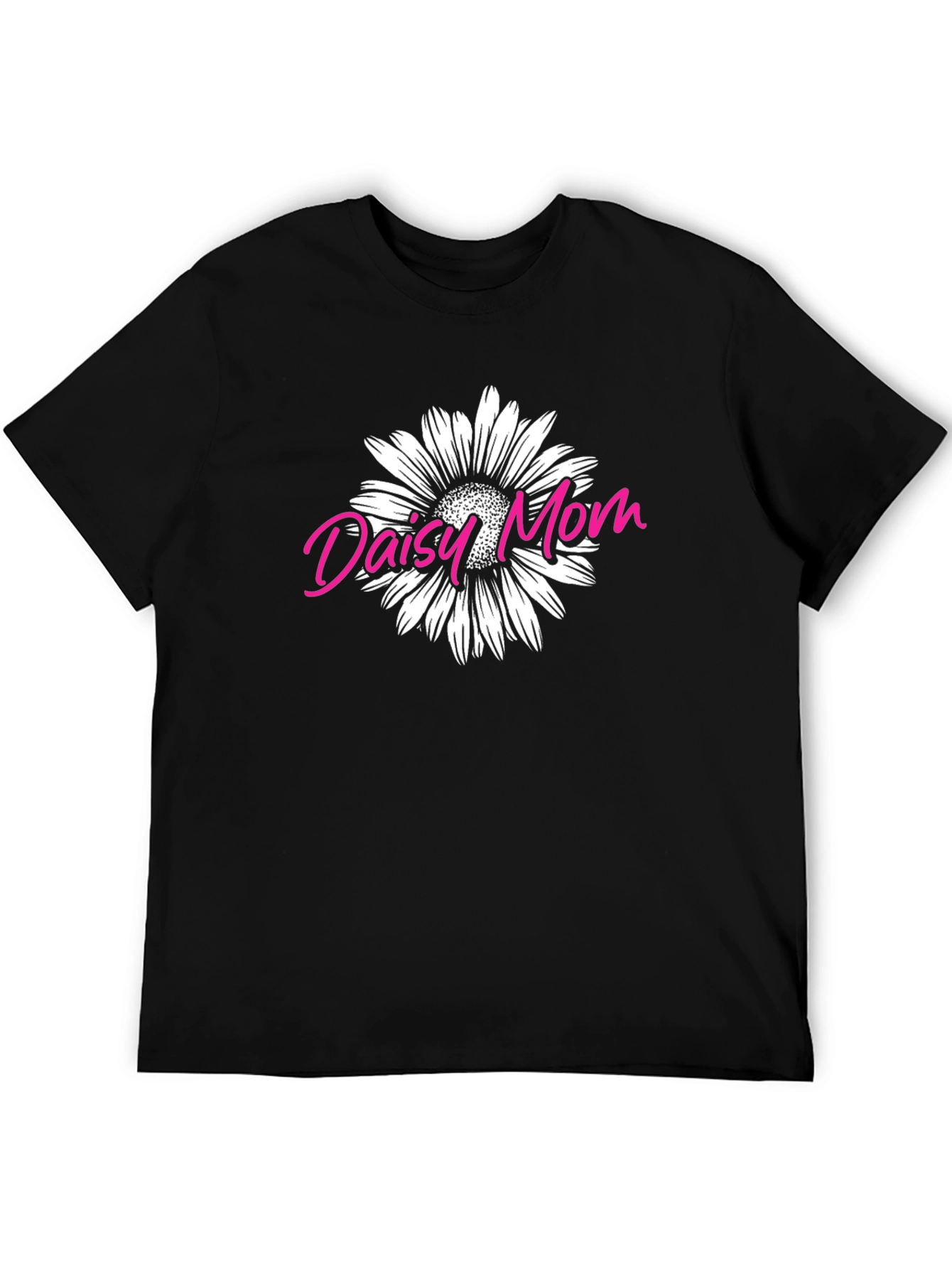 Daisy Mom Graphic Tee - Black Unisex Shirt