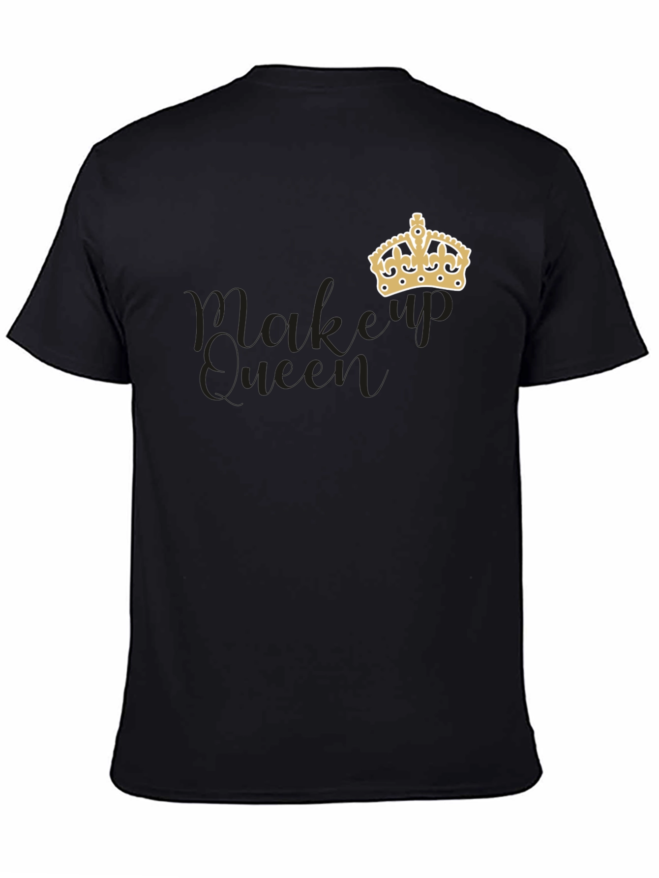 Makeup Queen Crown Graphic Tee - Stylish & Comfortable
