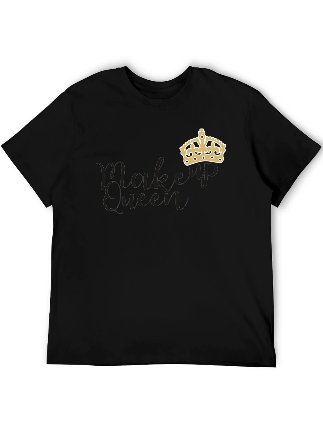 Makeup Queen Crown Graphic Tee - Stylish & Comfortable