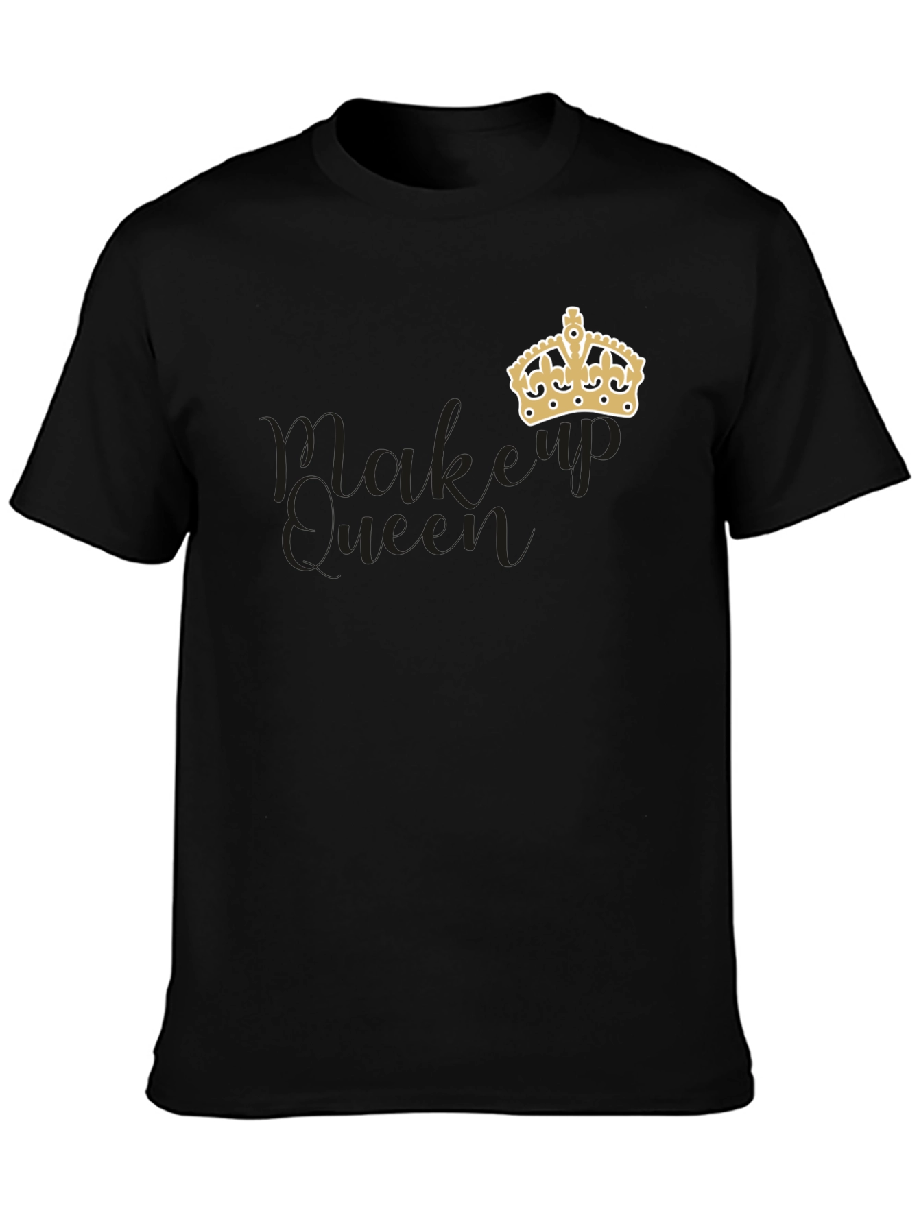 Makeup Queen Crown Graphic Tee - Stylish & Comfortable