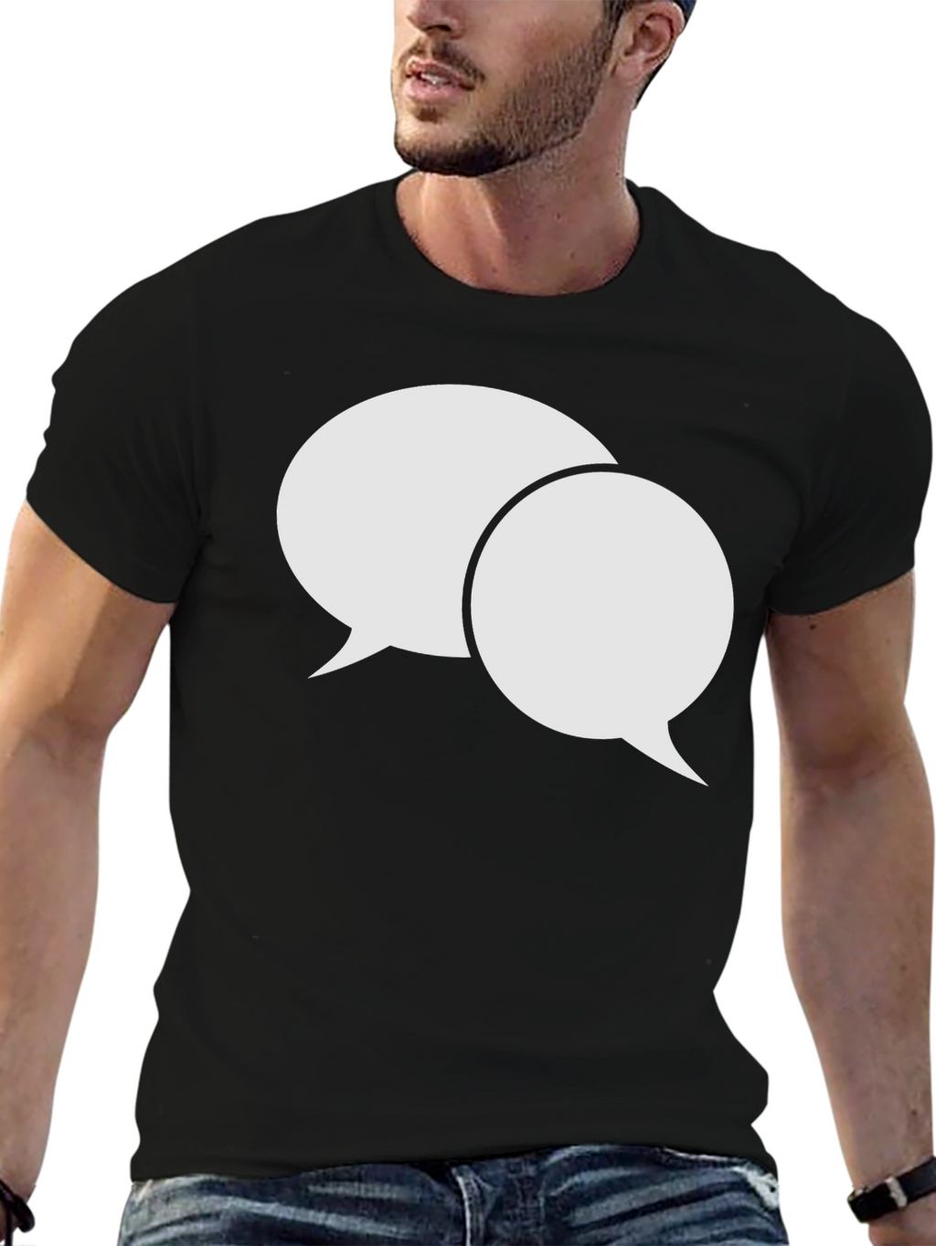 Conversation Bubble Graphic T-Shirt