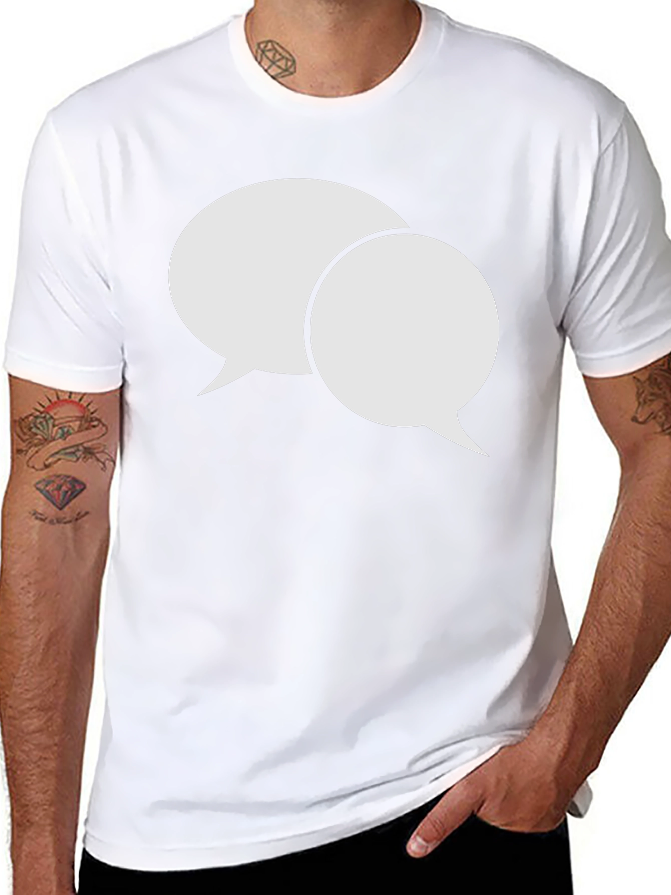 Conversation Bubble Graphic T-Shirt