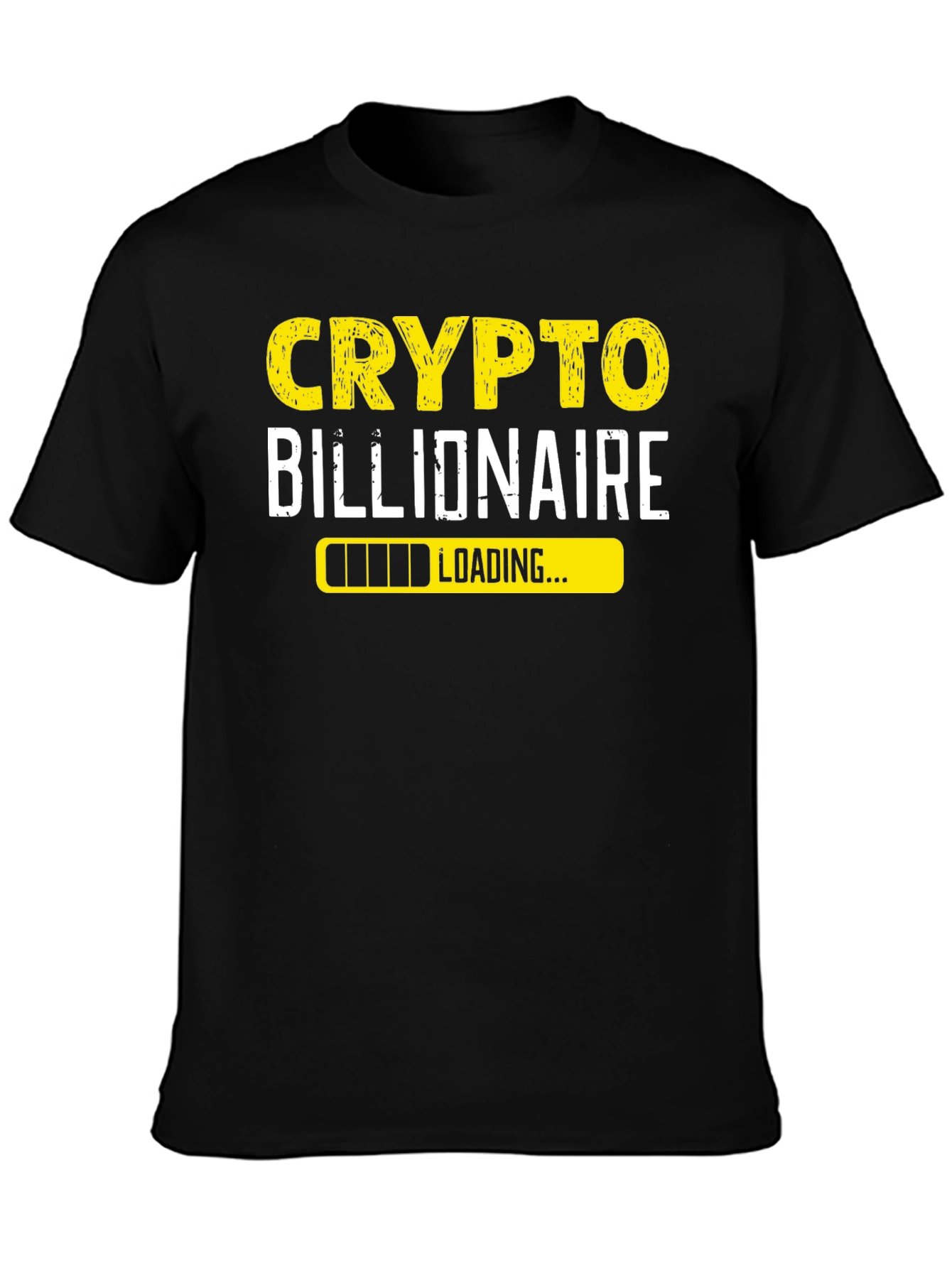 Crypto Billionaire Loading T-Shirt - Black
