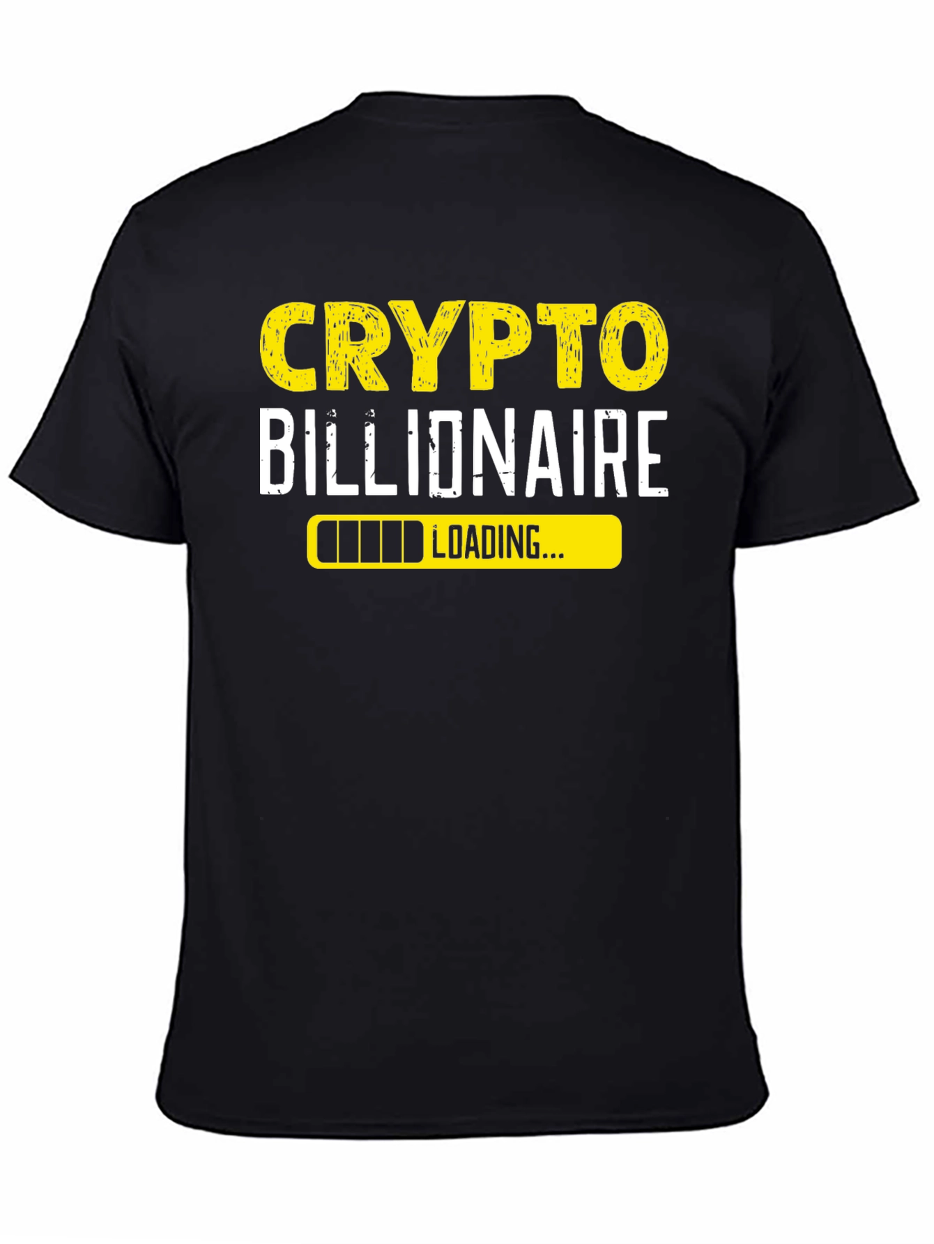 Crypto Billionaire Loading T-Shirt - Black