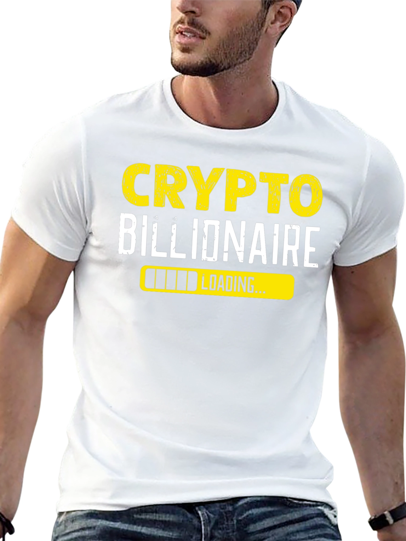 Crypto Billionaire Loading T-Shirt - Black