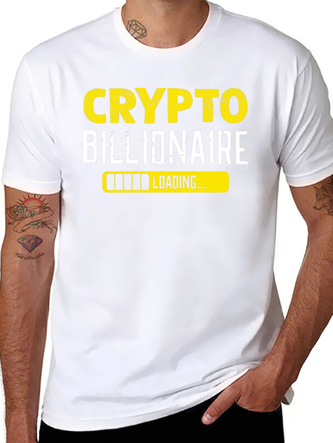 Crypto Billionaire Loading T-Shirt - Black