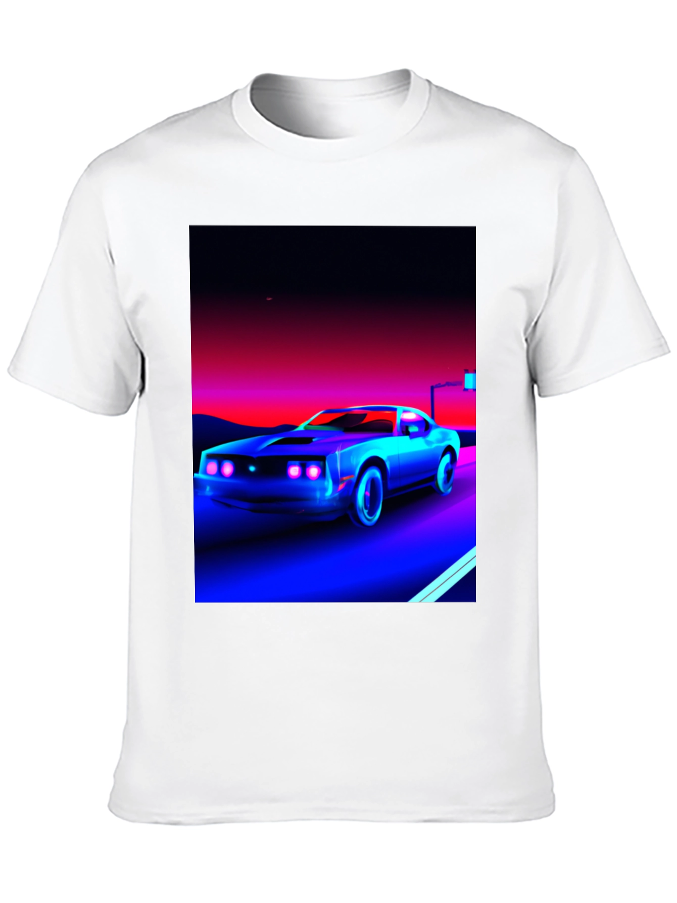 Retro Car Graphic Tee - Black