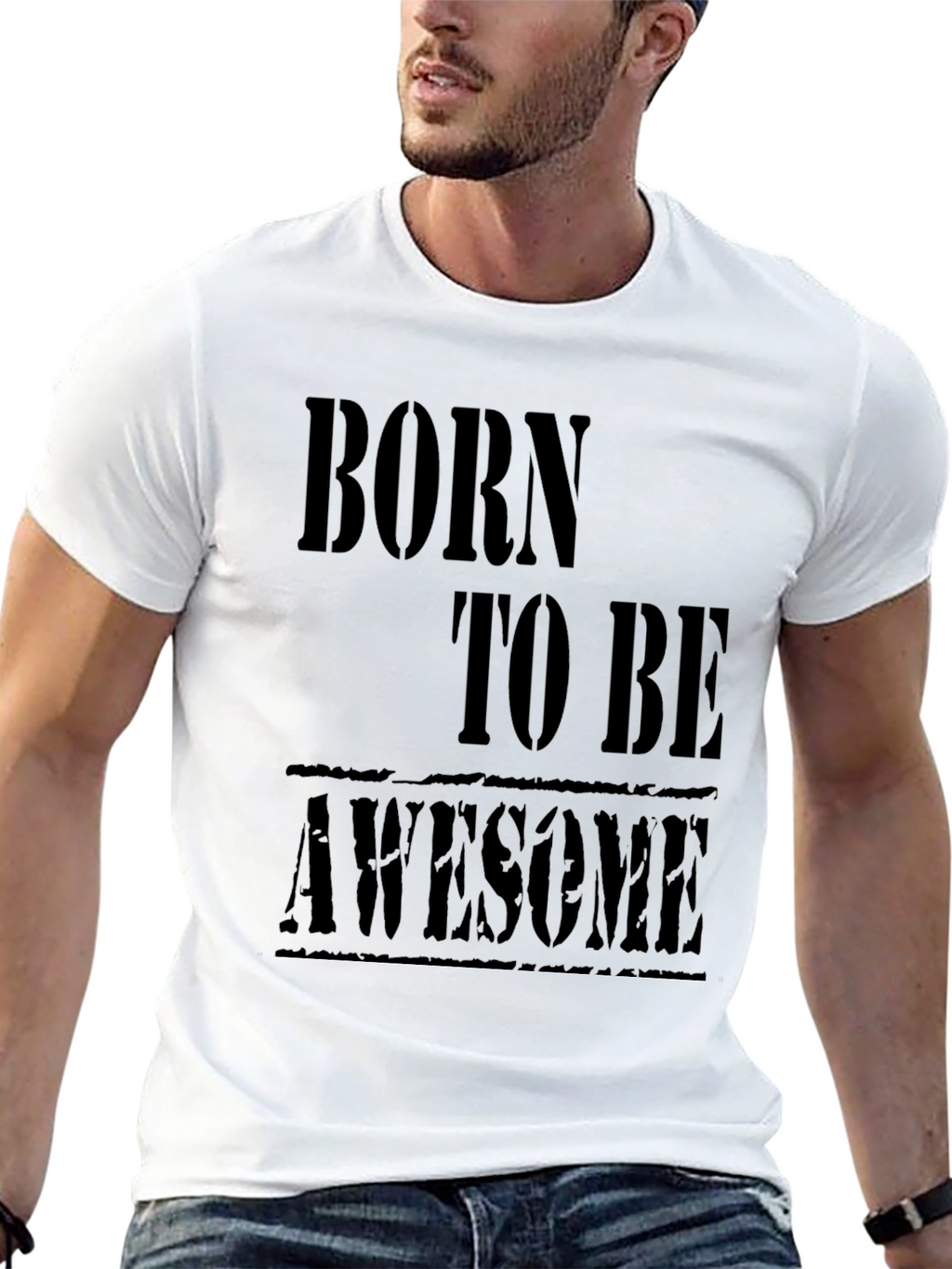 Born to be Awesome Black T-Shirt