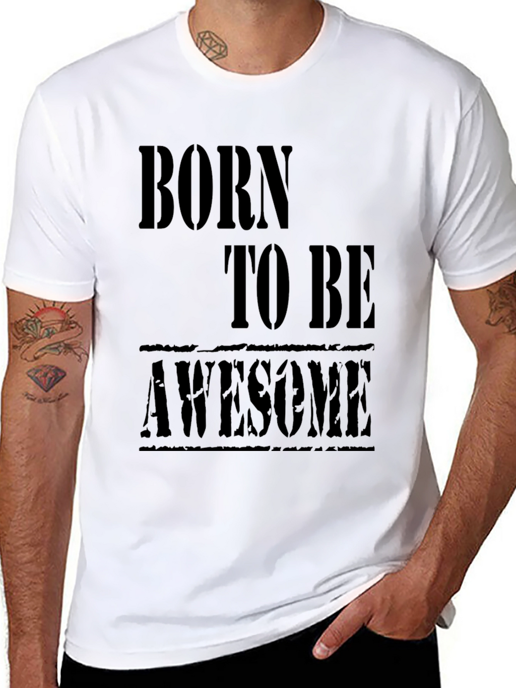 Born to be Awesome Black T-Shirt
