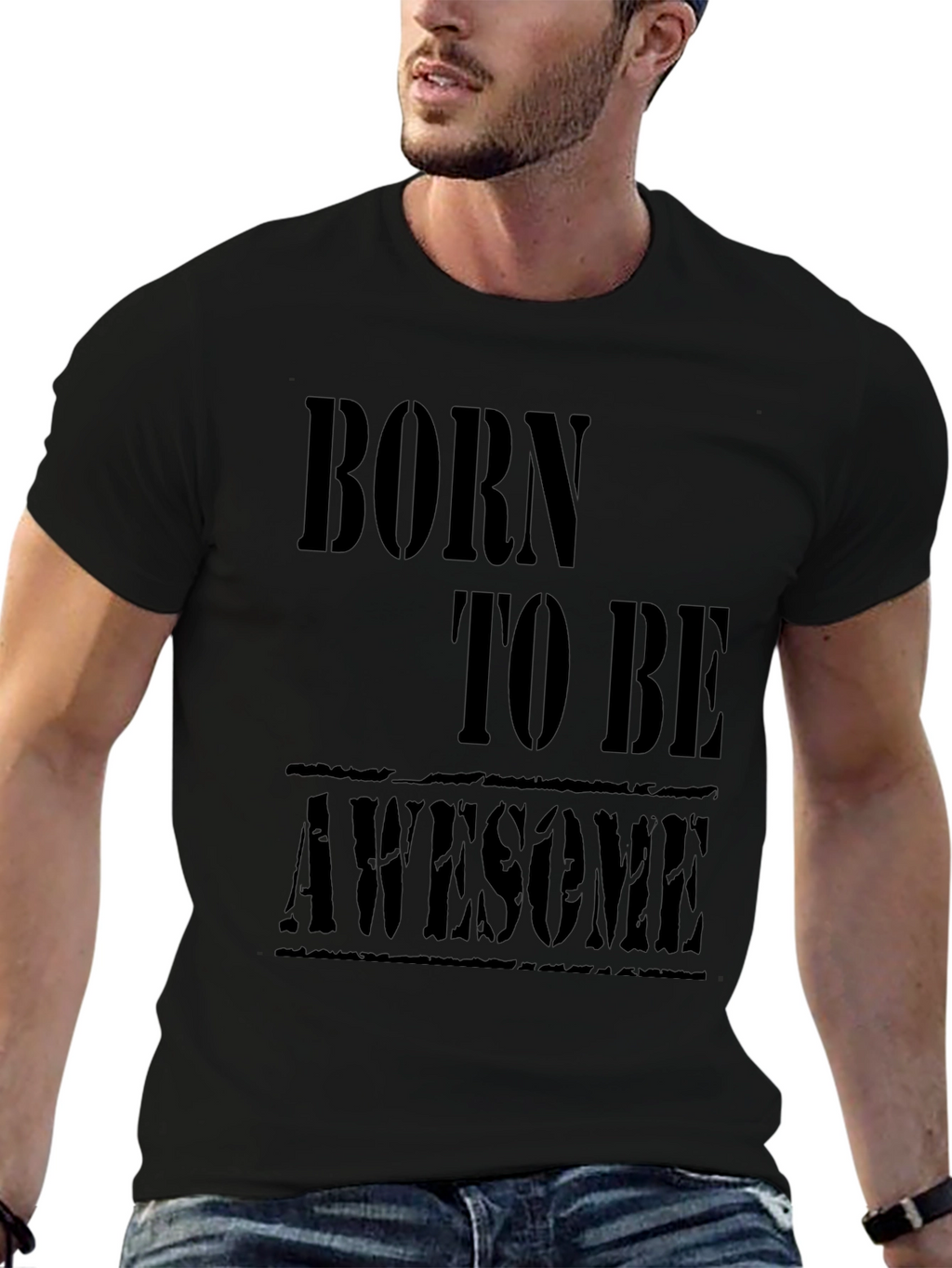 Born to be Awesome Black T-Shirt