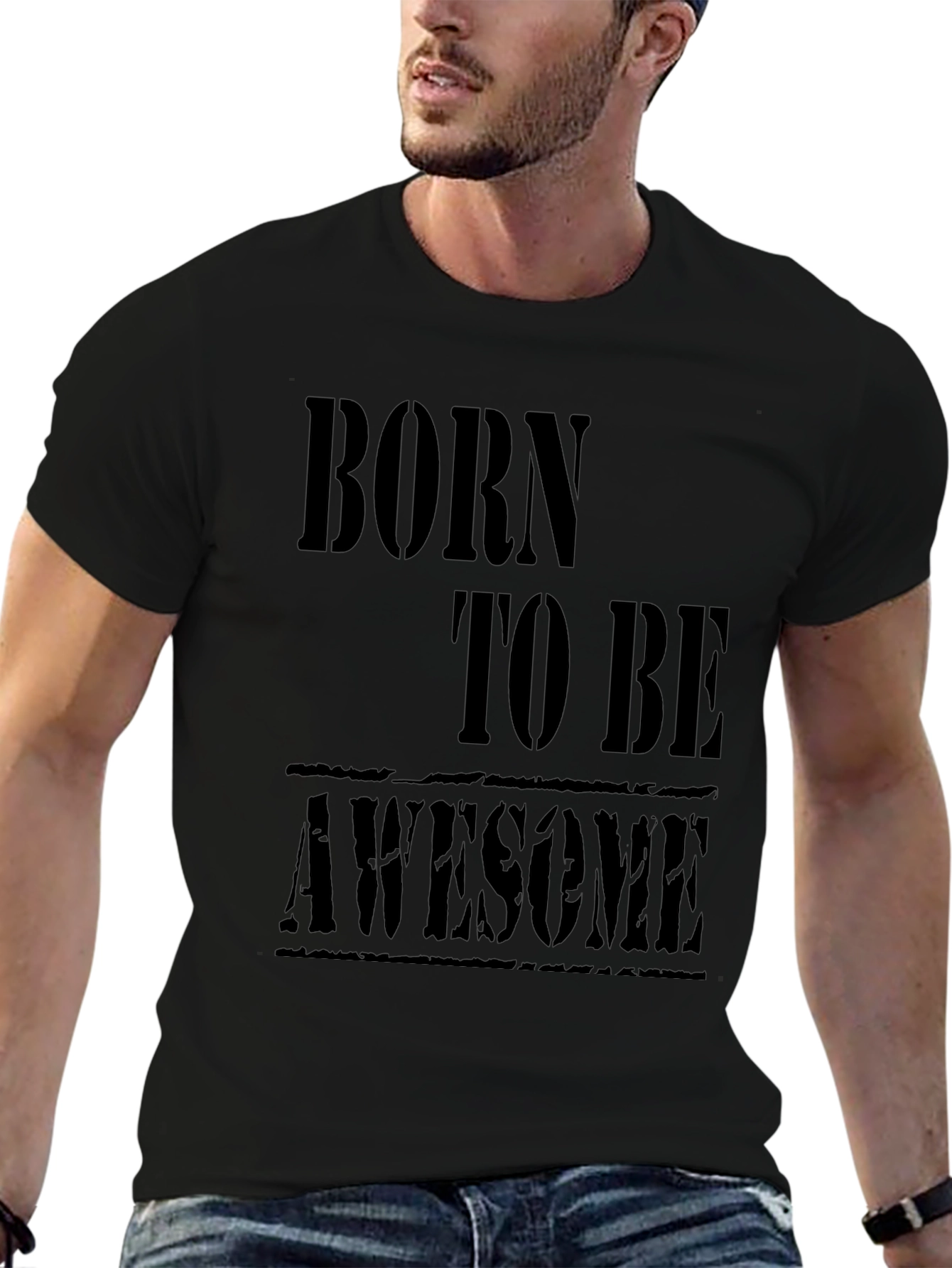 Born to be Awesome Black T-Shirt
