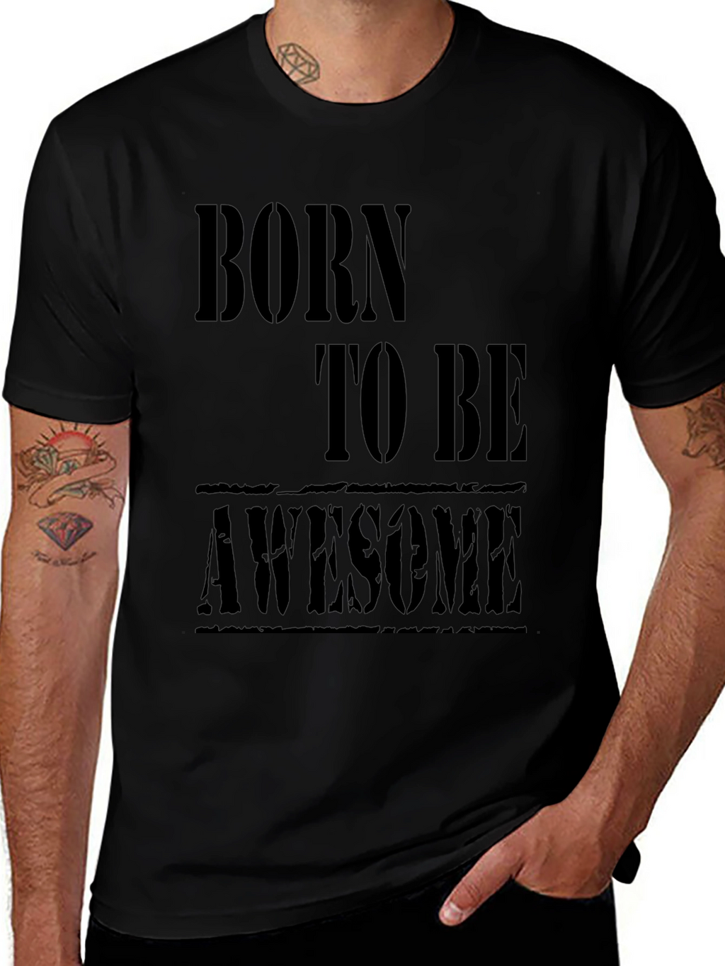 Born to be Awesome Black T-Shirt
