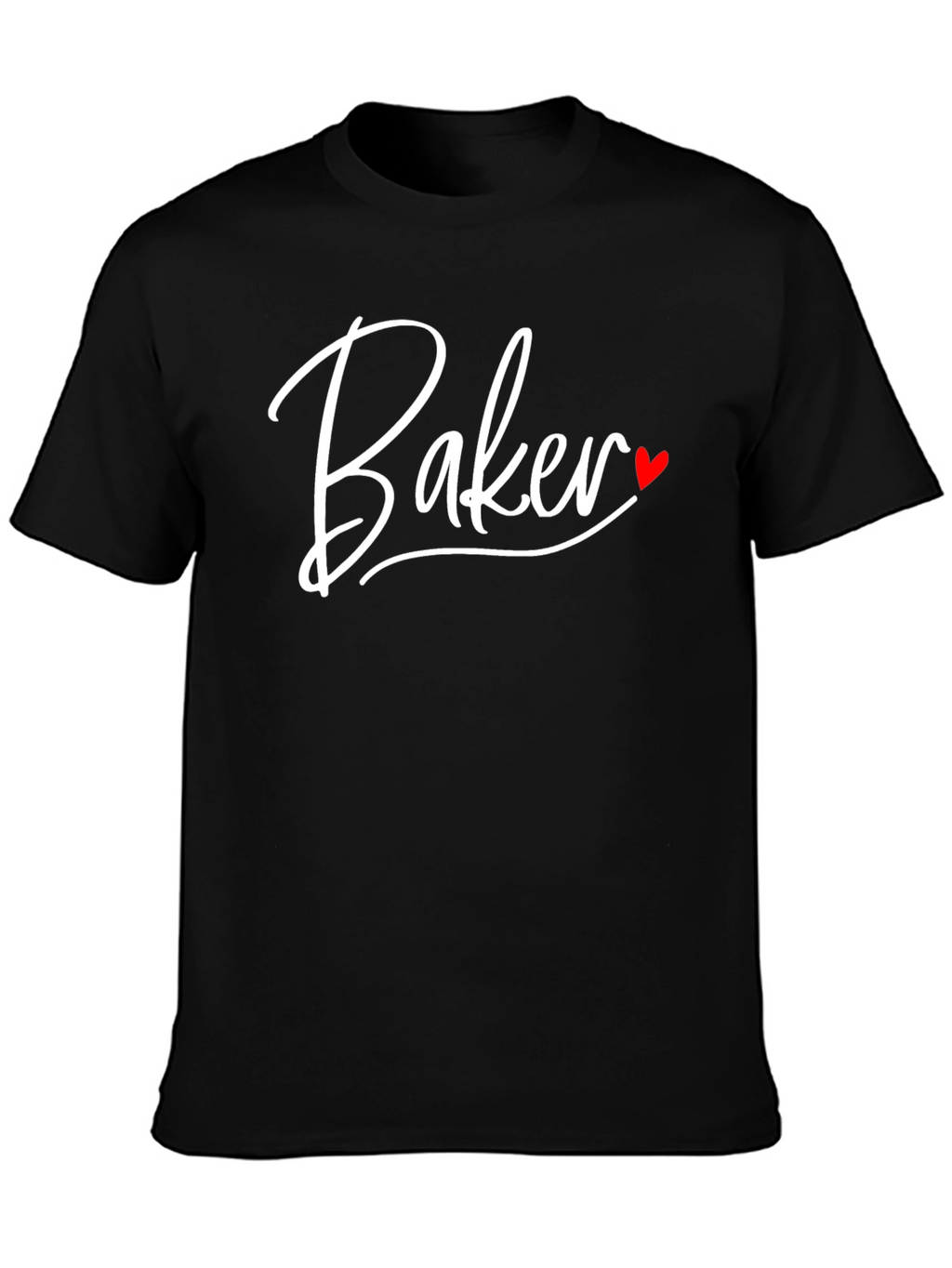 Baker Heart Graphic Black T-Shirt
