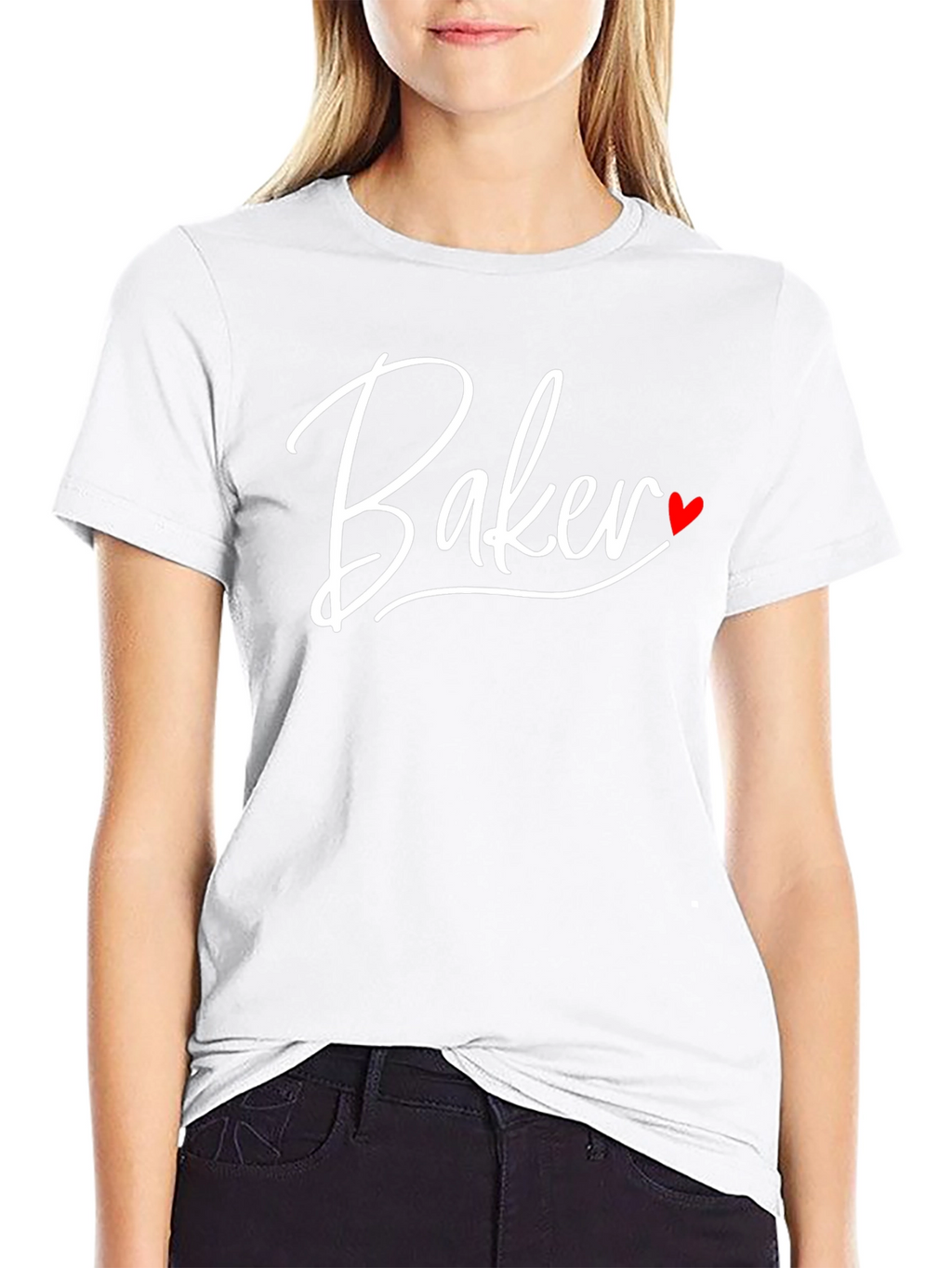 Baker Heart Graphic Black T-Shirt