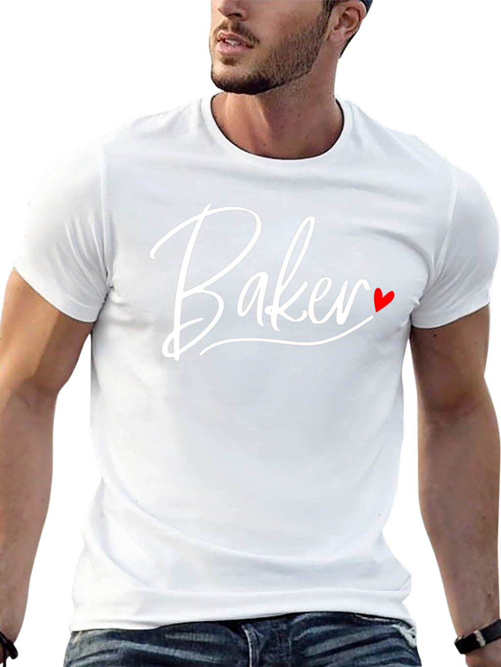 Baker Heart Graphic Black T-Shirt