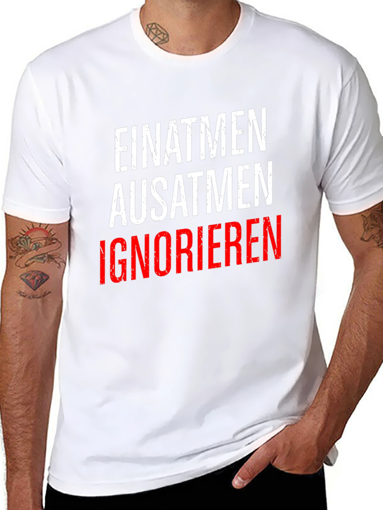 Einatmen Ausatmen Ignorieren T-Shirt