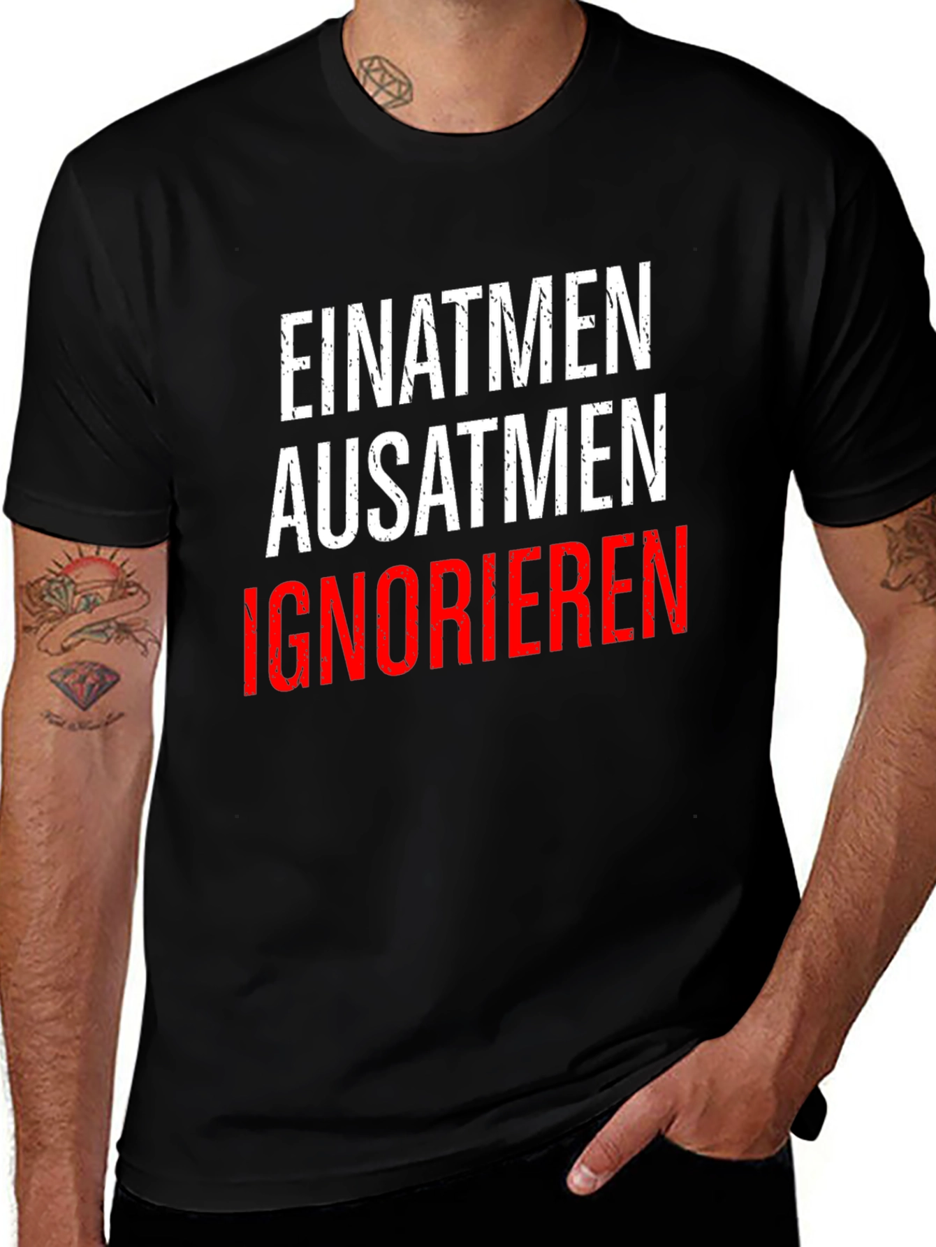 Einatmen Ausatmen Ignorieren T-Shirt