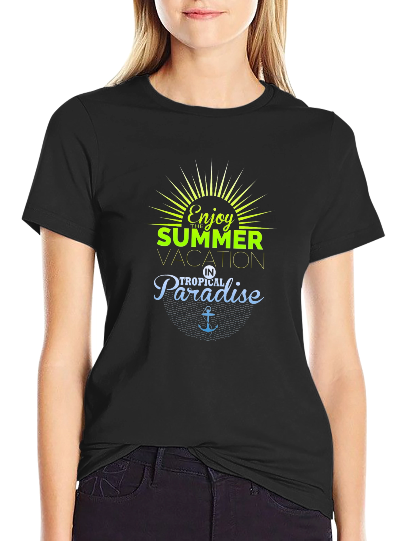 Enjoy Summer Vacation in Tropical Paradise T-Shirt