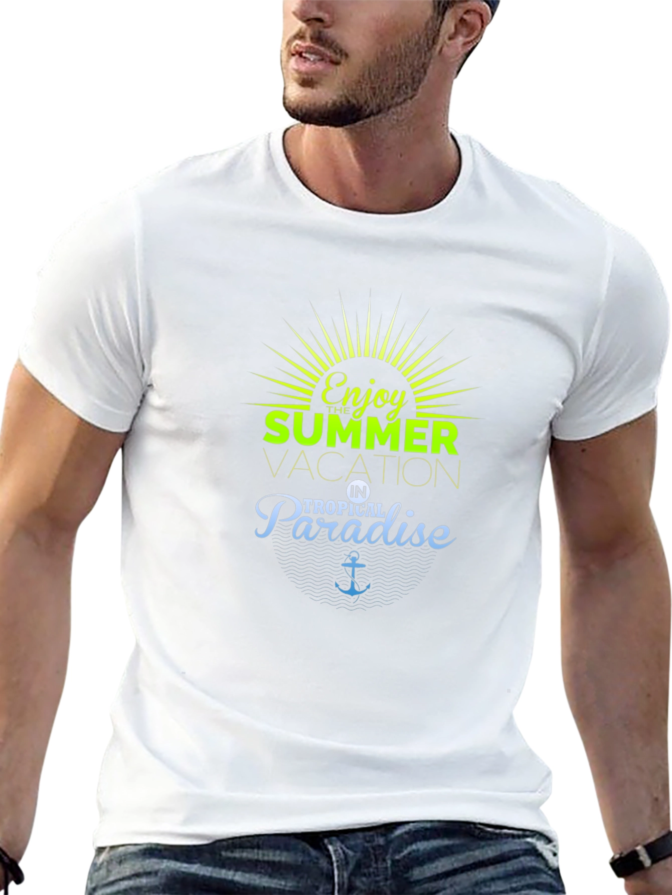 Enjoy Summer Vacation in Tropical Paradise T-Shirt
