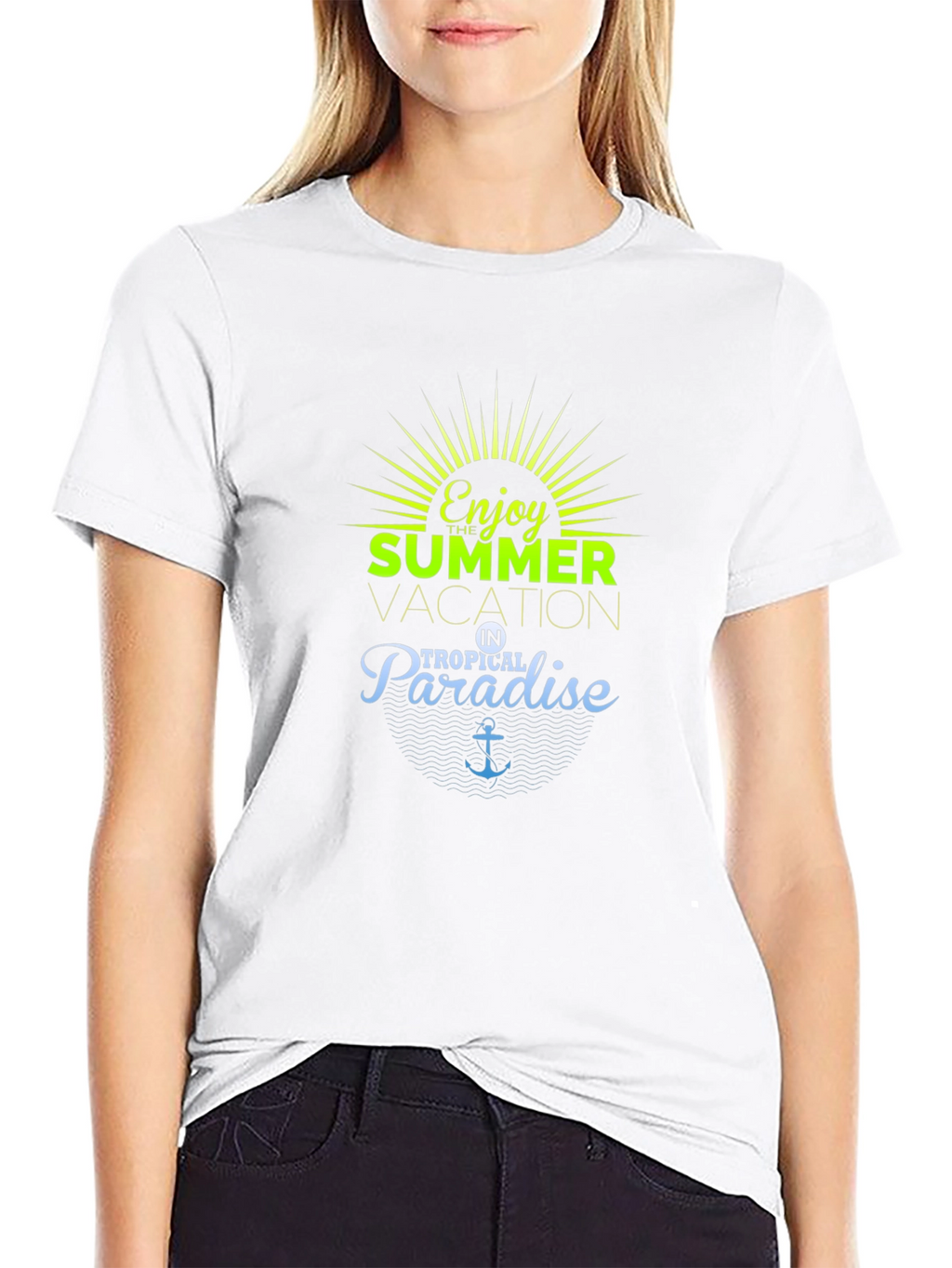 Enjoy Summer Vacation in Tropical Paradise T-Shirt