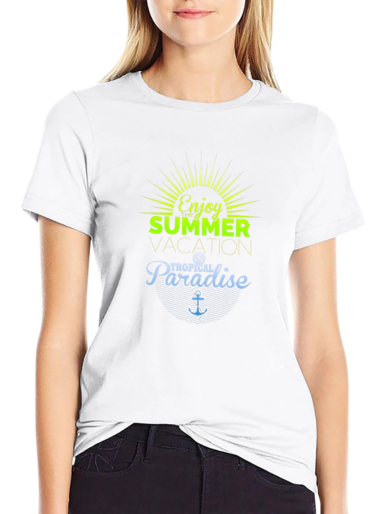 Enjoy Summer Vacation in Tropical Paradise T-Shirt