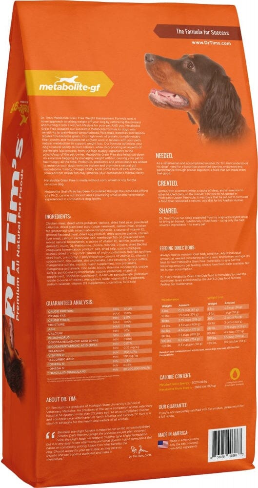 Dr. Tim's Grain Free Weight Management Metabolite Dry Dog Food