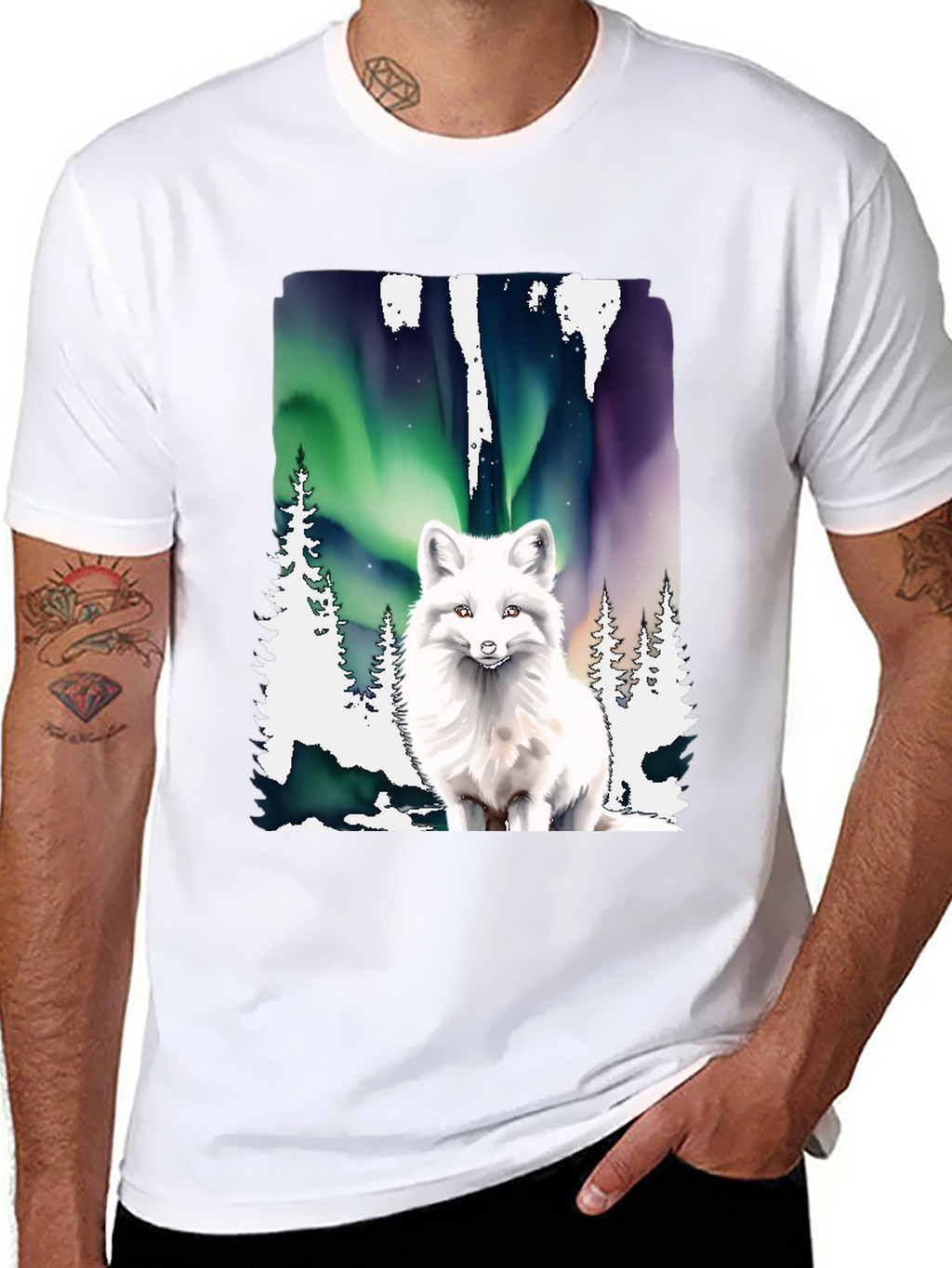 Arctic Fox Aurora T-Shirt