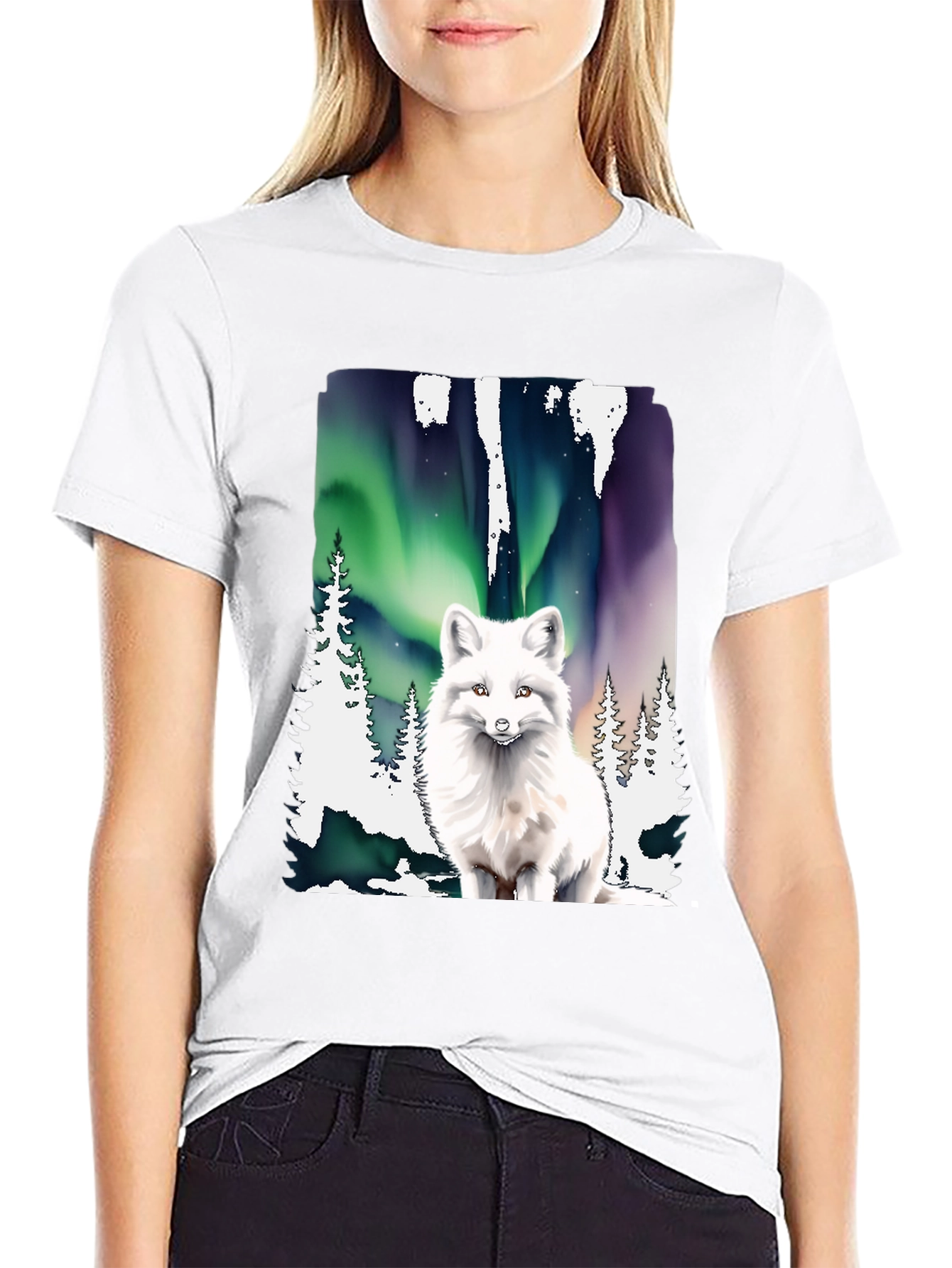 Arctic Fox Aurora T-Shirt