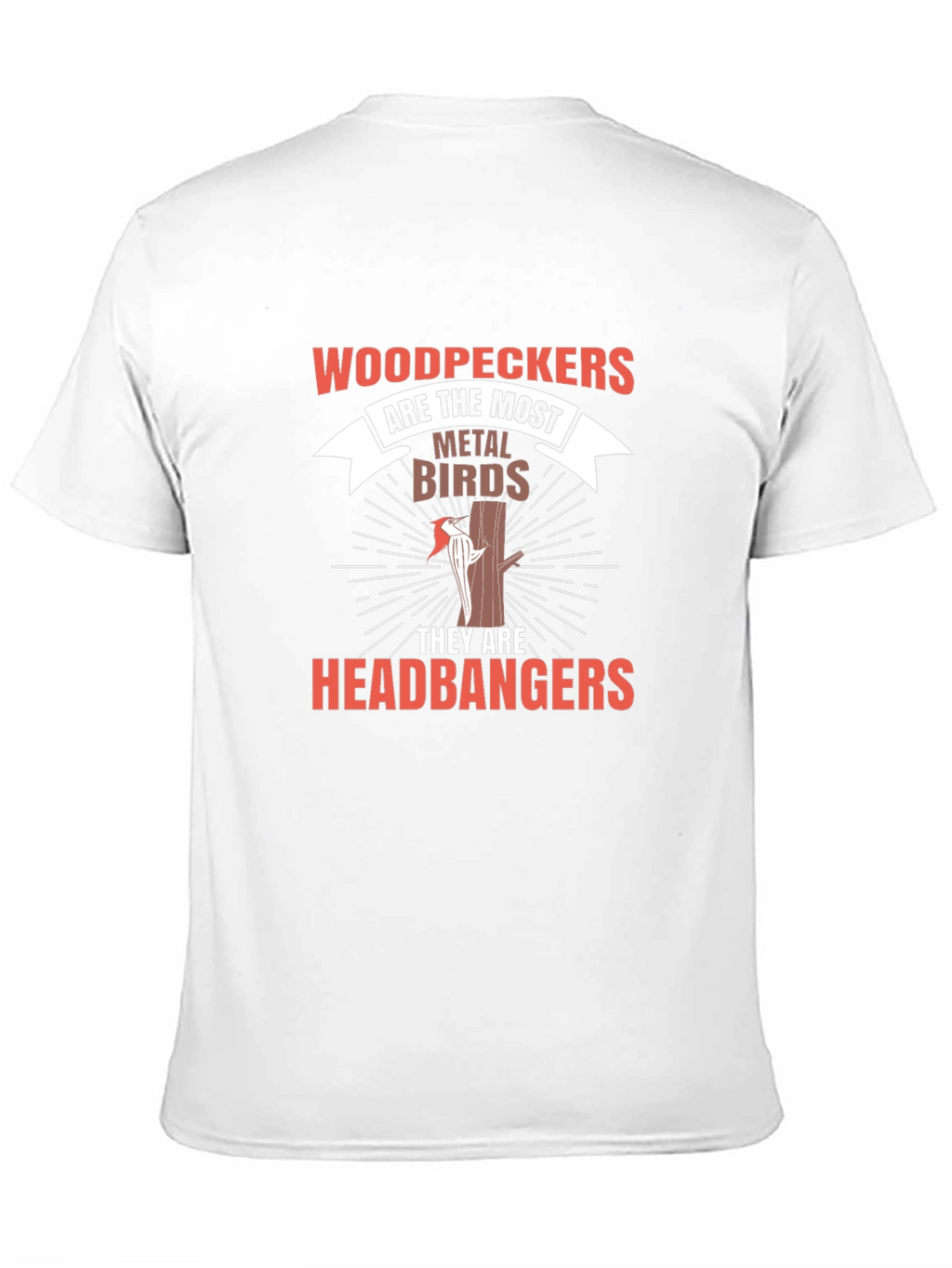Woodpeckers Metal Birds Headbangers Graphic T-Shirt
