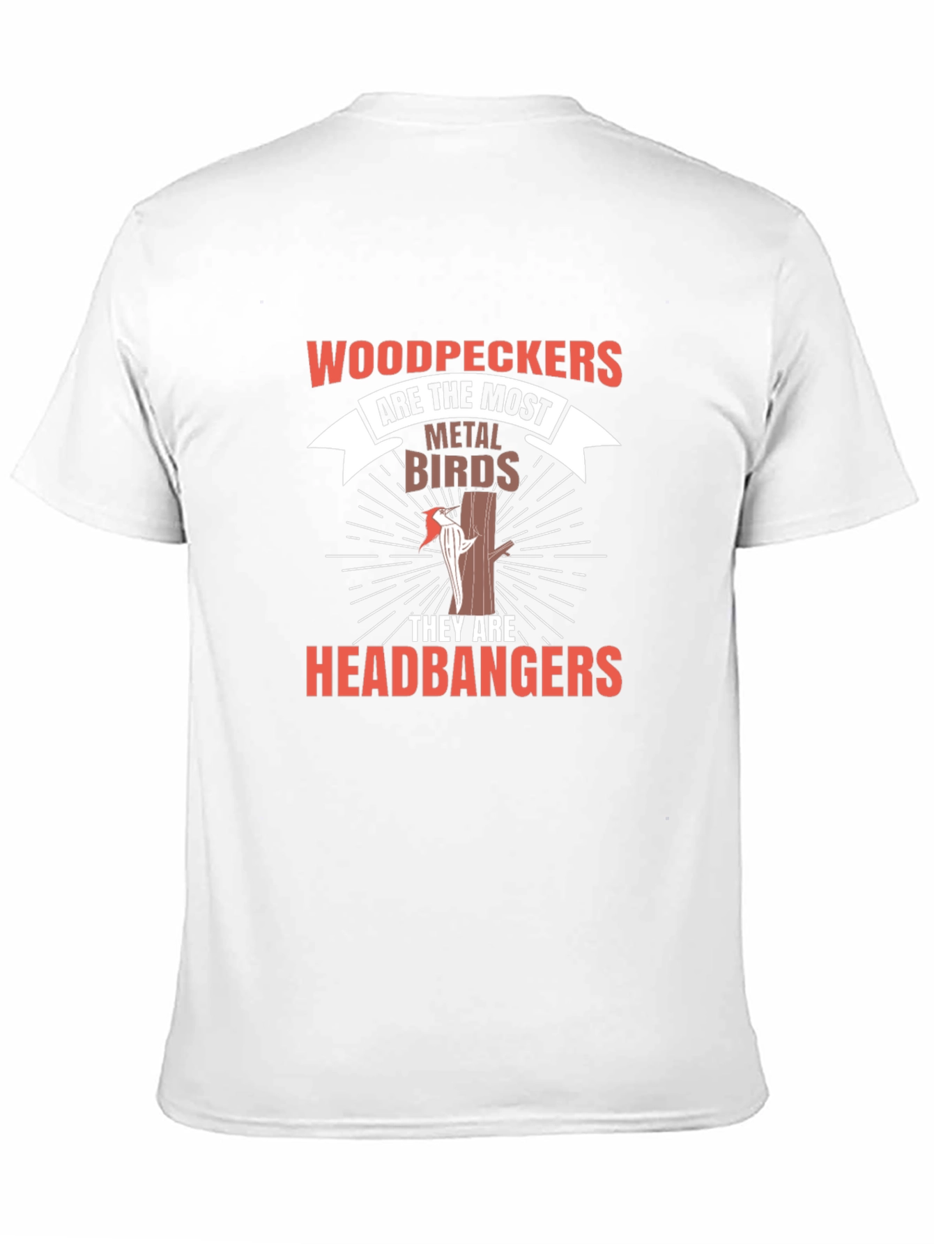 Woodpeckers Metal Birds Headbangers Graphic T-Shirt