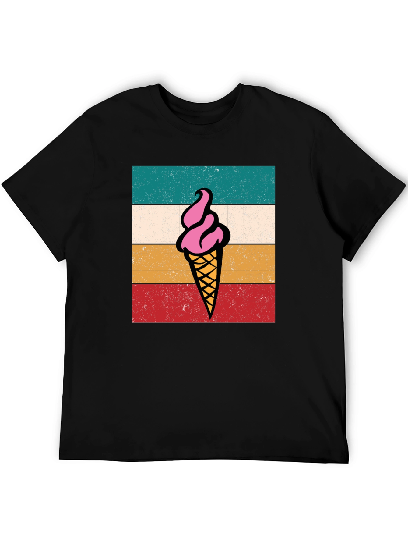 Retro Ice Cream Graphic Tee - Unisex Soft Cotton T-Shirt