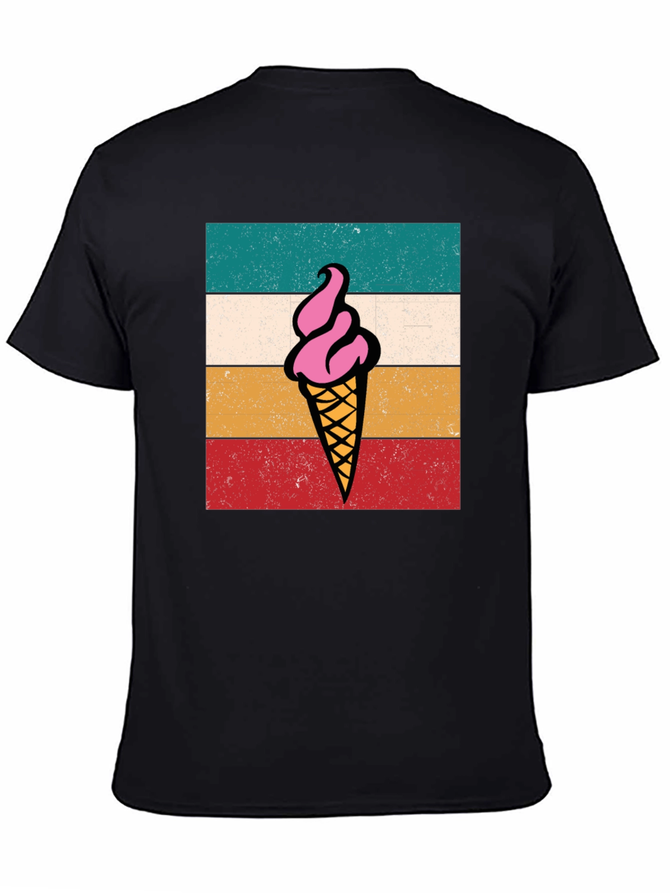 Retro Ice Cream Graphic Tee - Unisex Soft Cotton T-Shirt