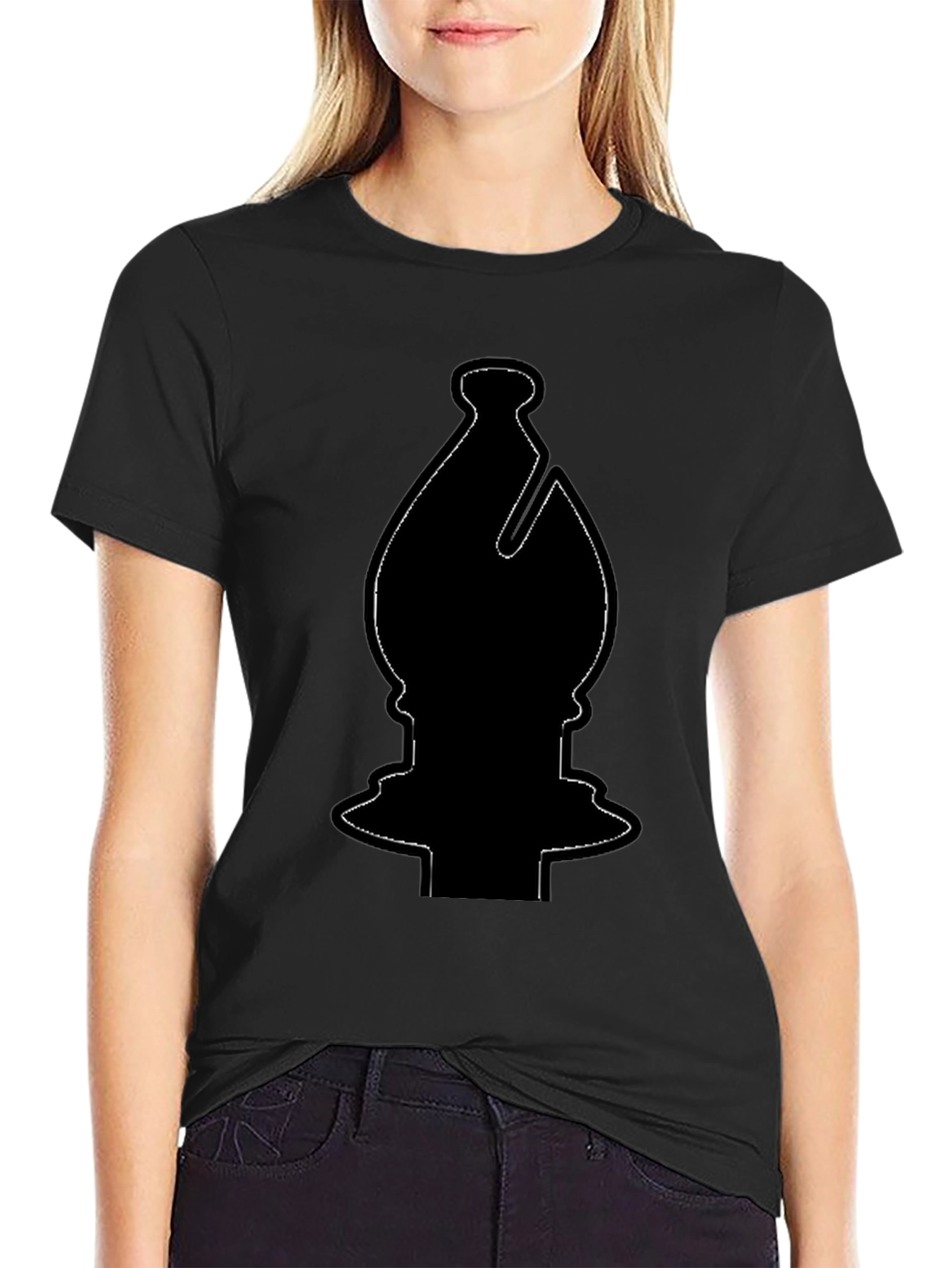 Chess Bishop Graphic Tee - Bold Statement T-Shirt