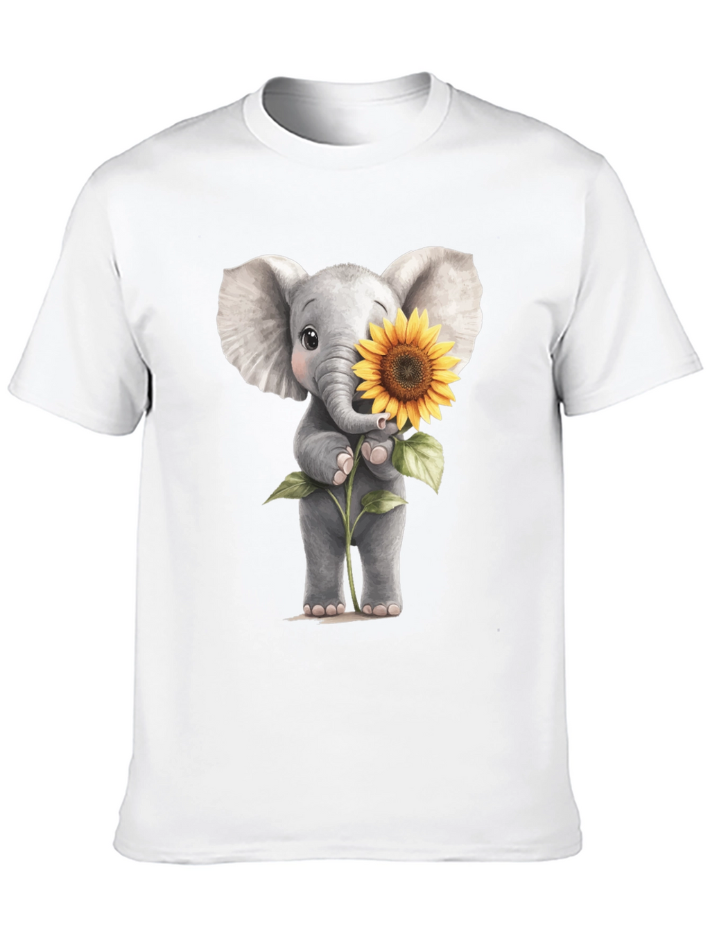 Elephant & Sunflower Graphic Tee