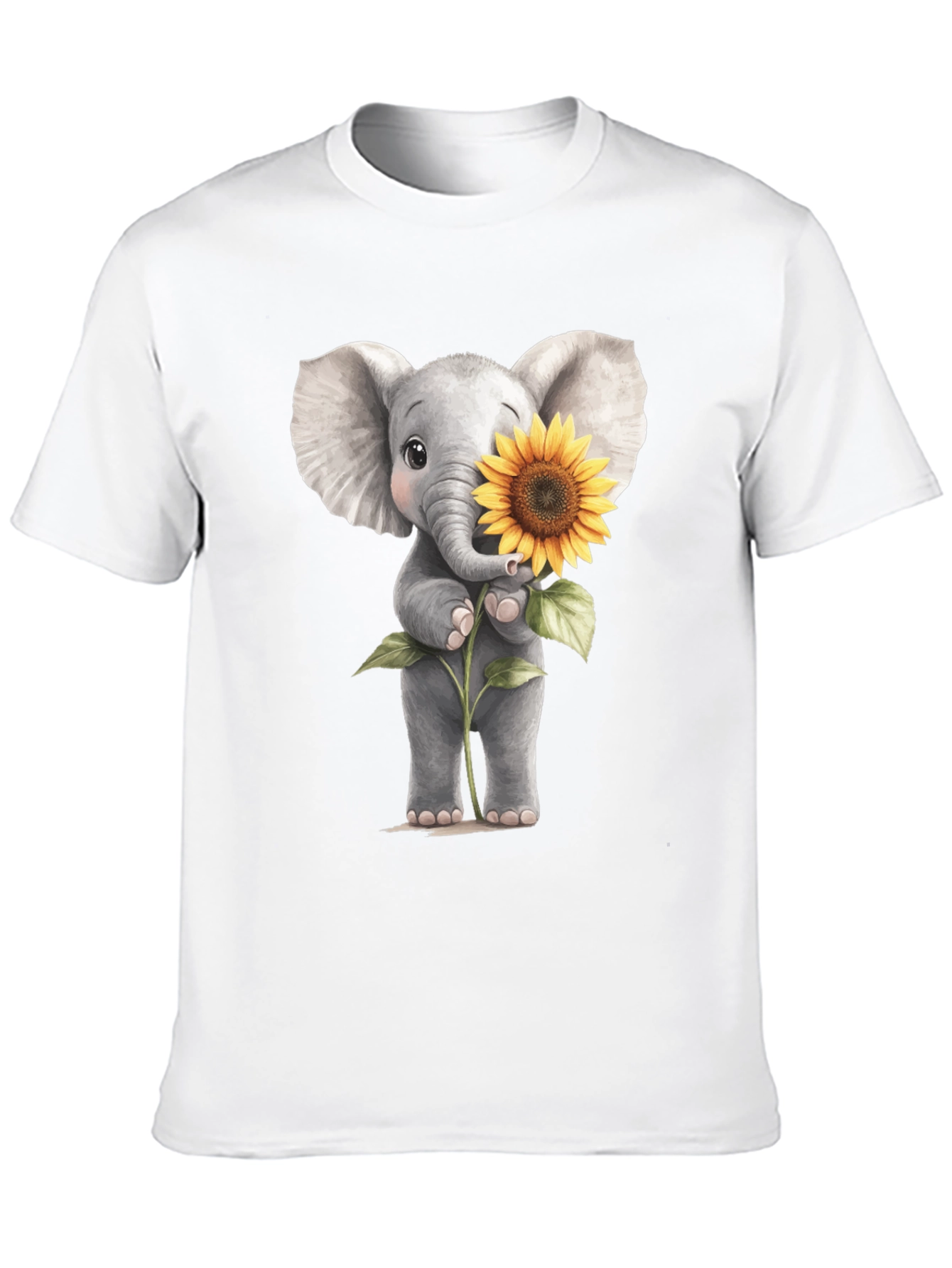 Elephant & Sunflower Graphic Tee