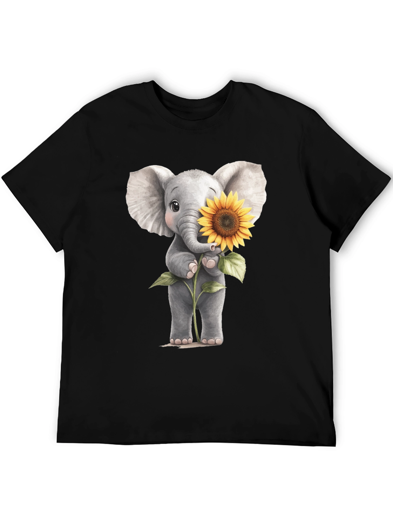 Elephant & Sunflower Graphic Tee