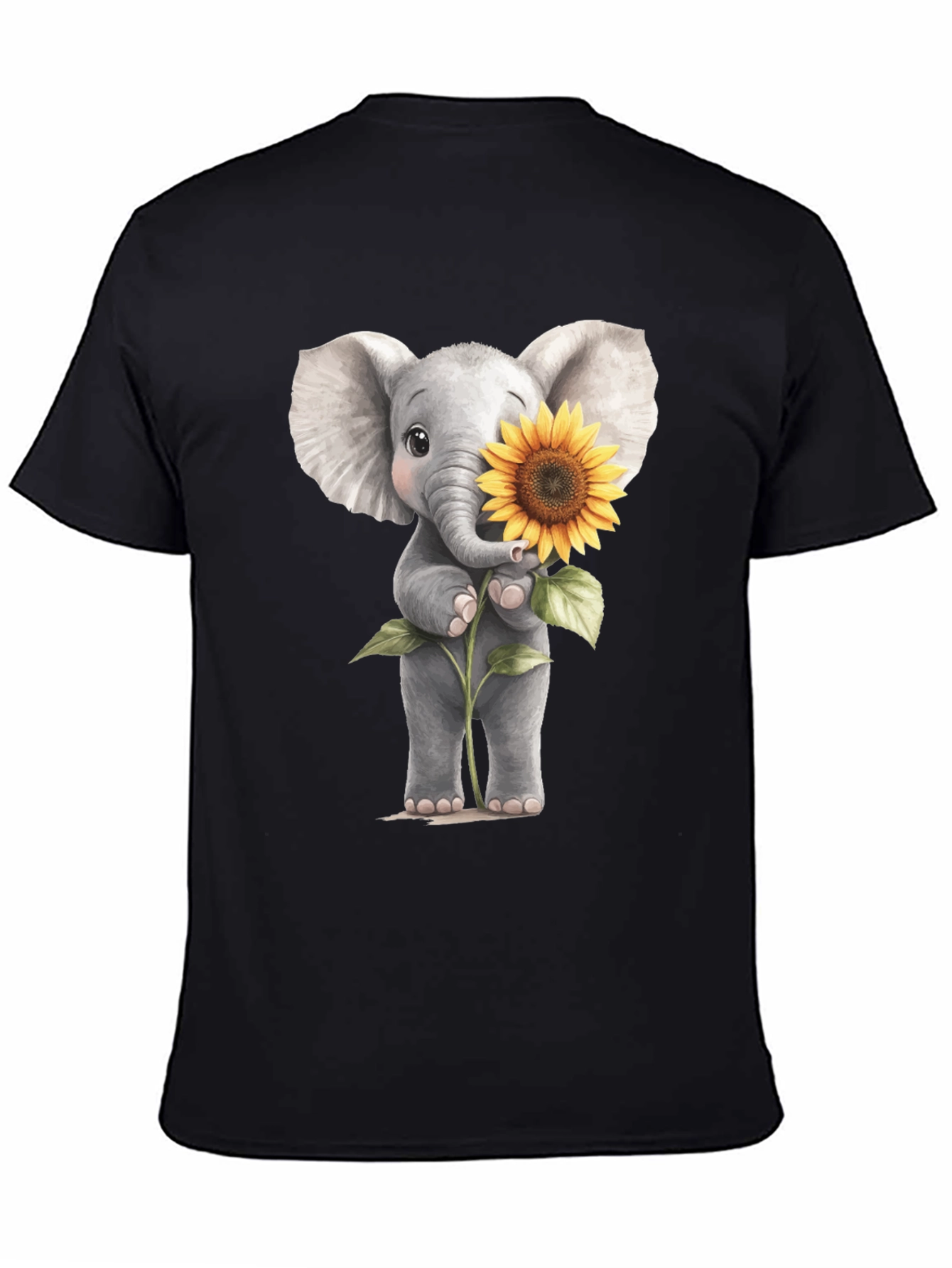Elephant & Sunflower Graphic Tee