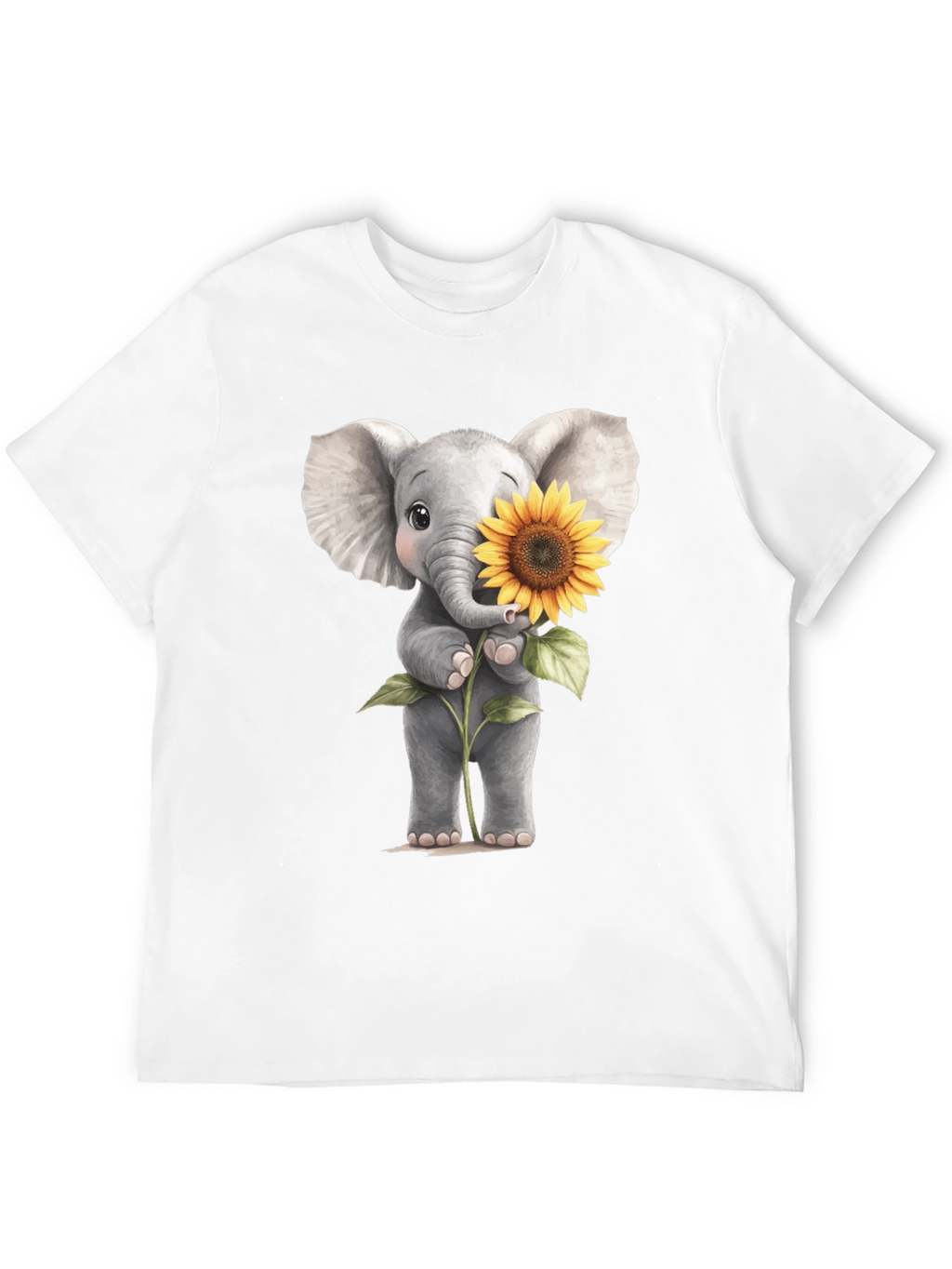 Elephant & Sunflower Graphic Tee