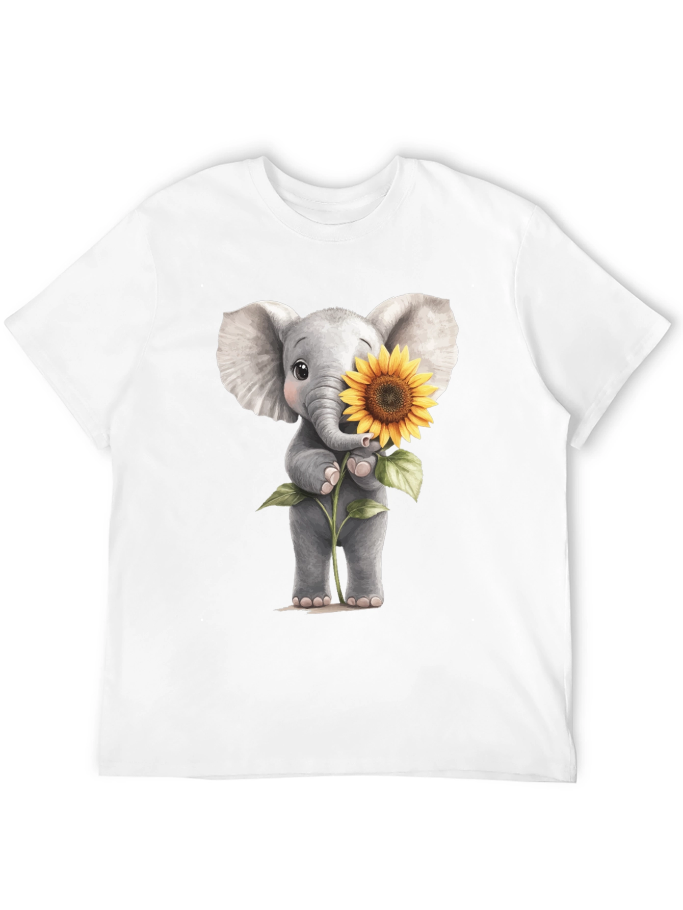 Elephant & Sunflower Graphic Tee
