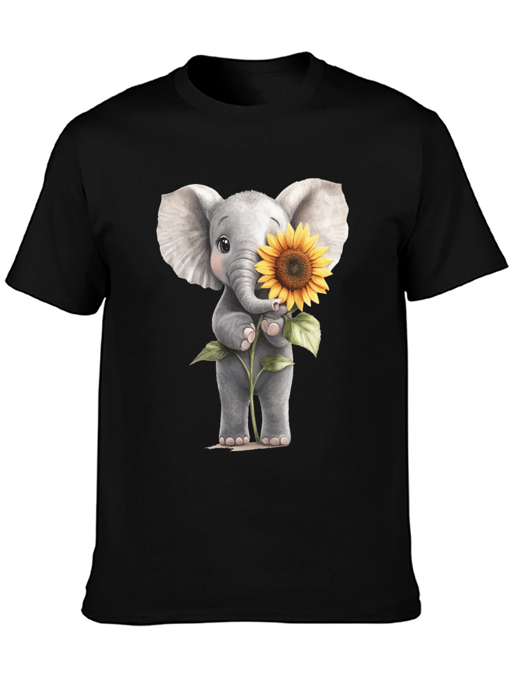 Elephant & Sunflower Graphic Tee