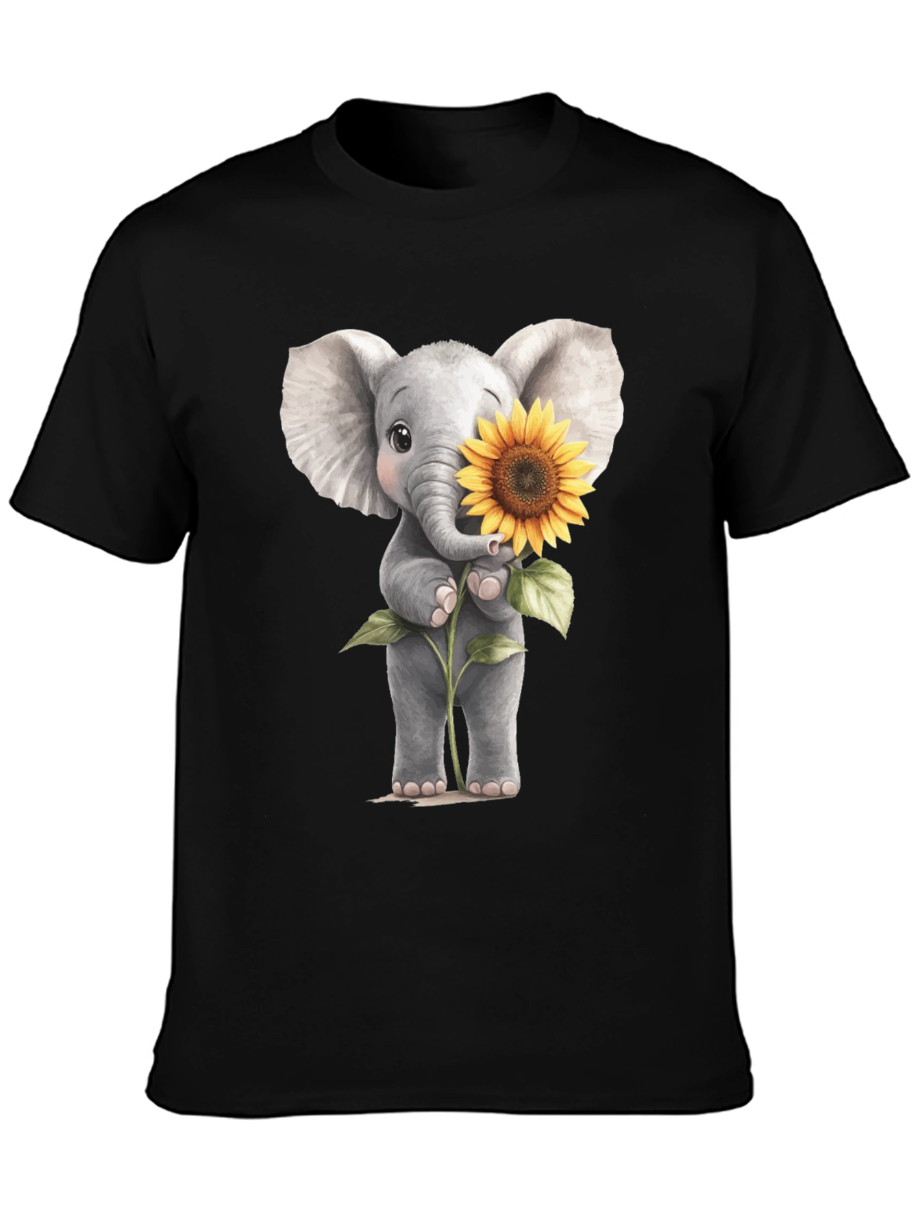 Elephant & Sunflower Graphic Tee