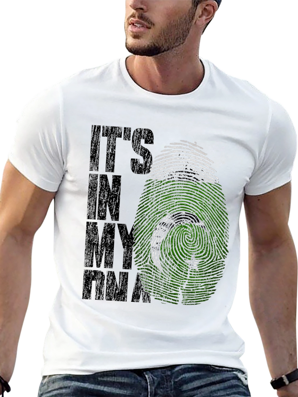 Pakistan Flag DNA Graphic Tee - Black