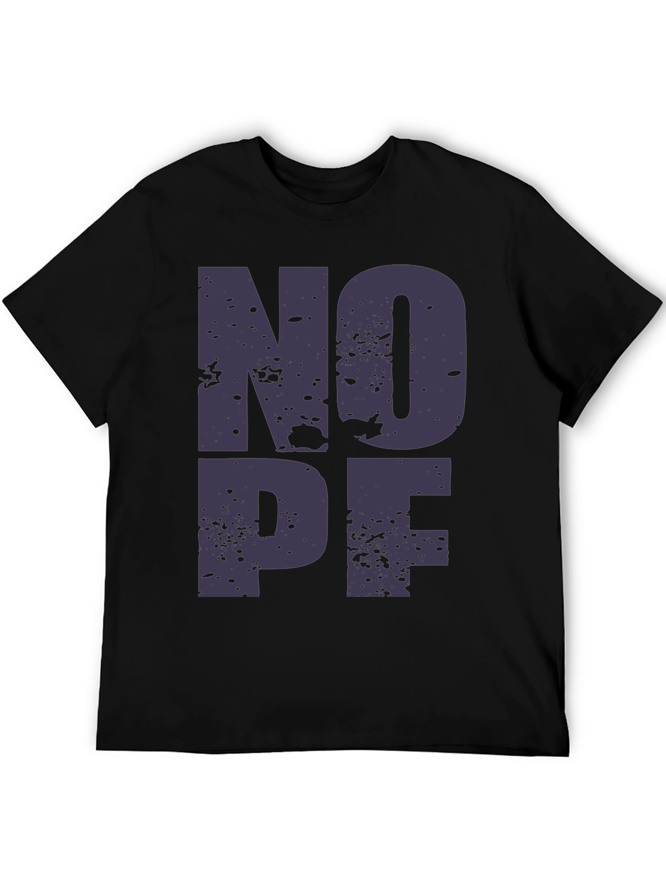 NOPE Graphic T-Shirt - Casual Black Tee