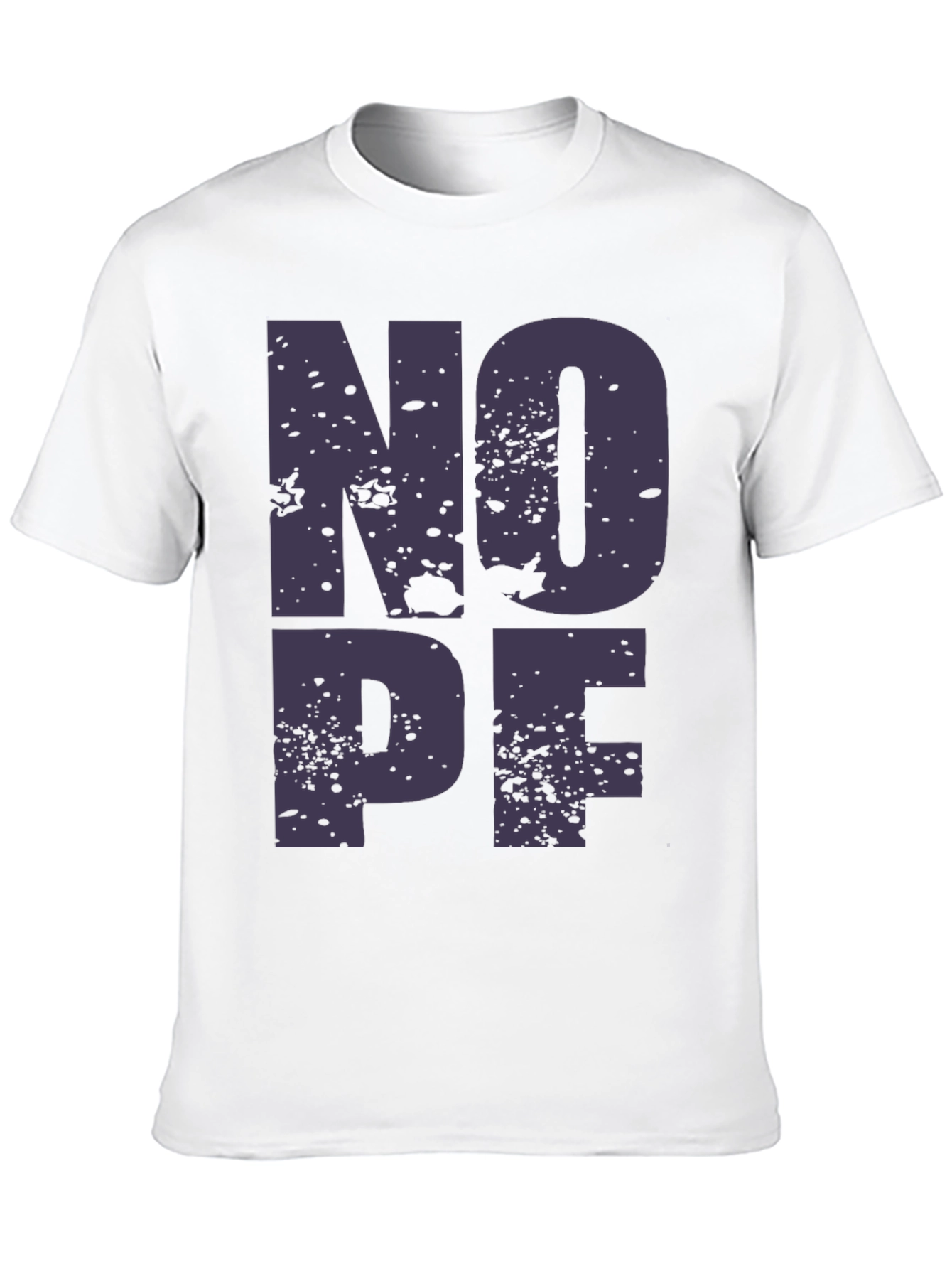NOPE Graphic T-Shirt - Casual Black Tee