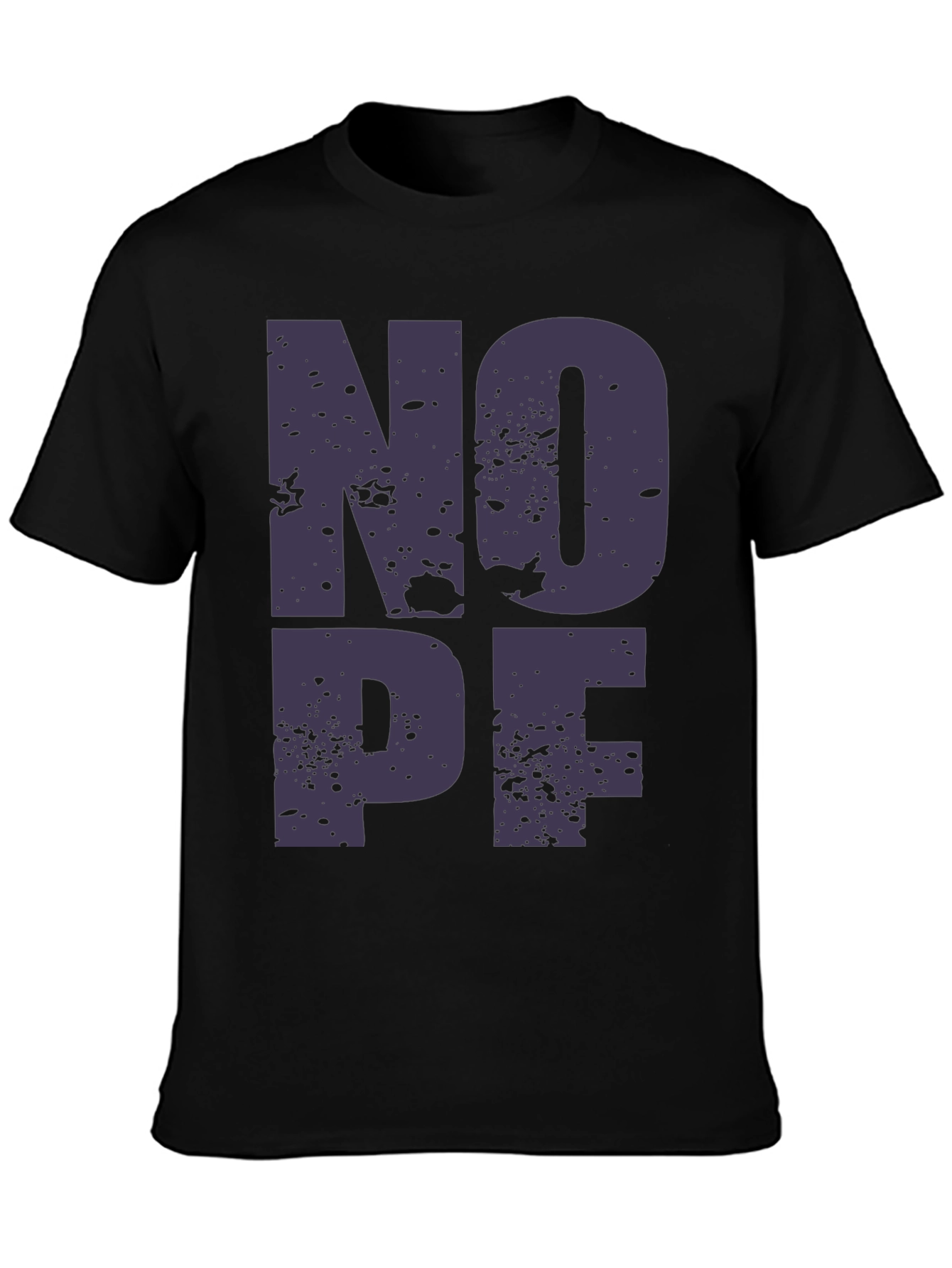 NOPE Graphic T-Shirt - Casual Black Tee