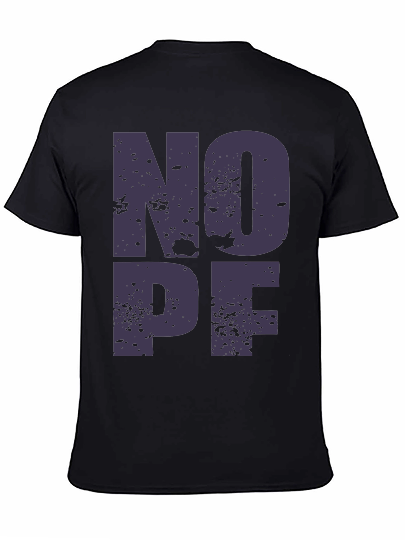 NOPE Graphic T-Shirt - Casual Black Tee